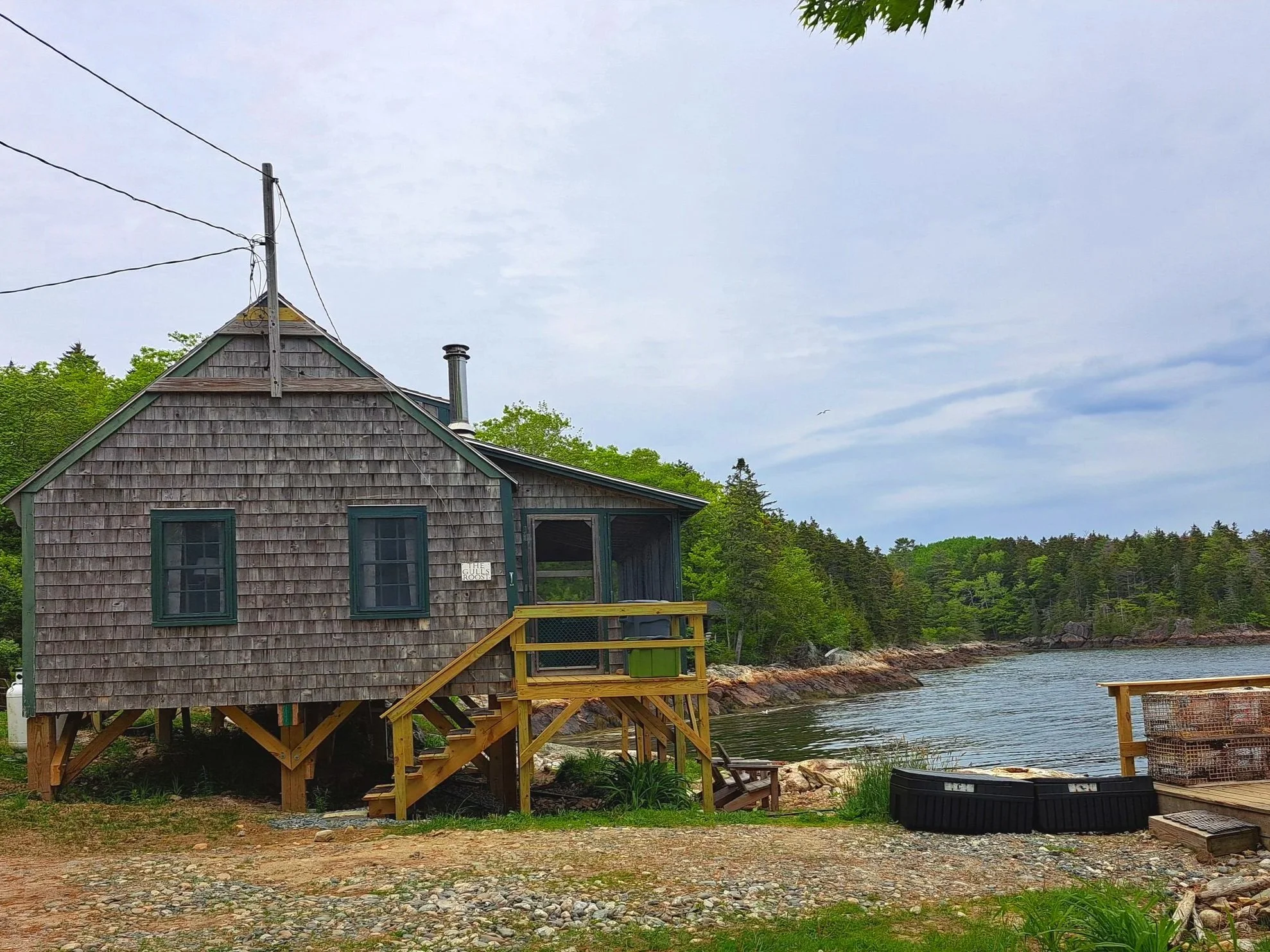 Located right next to the dock and waterfront