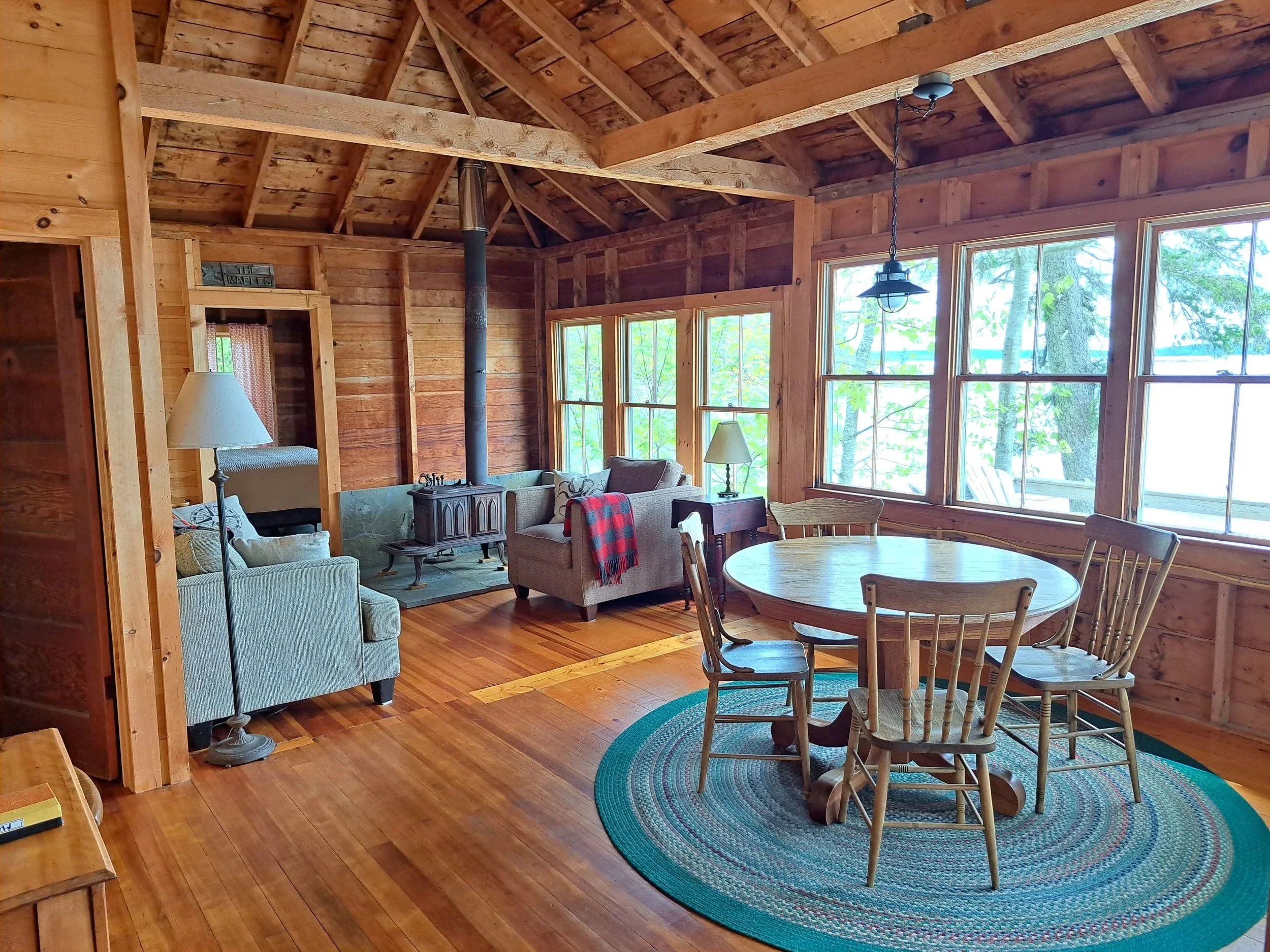 Living room and dining area