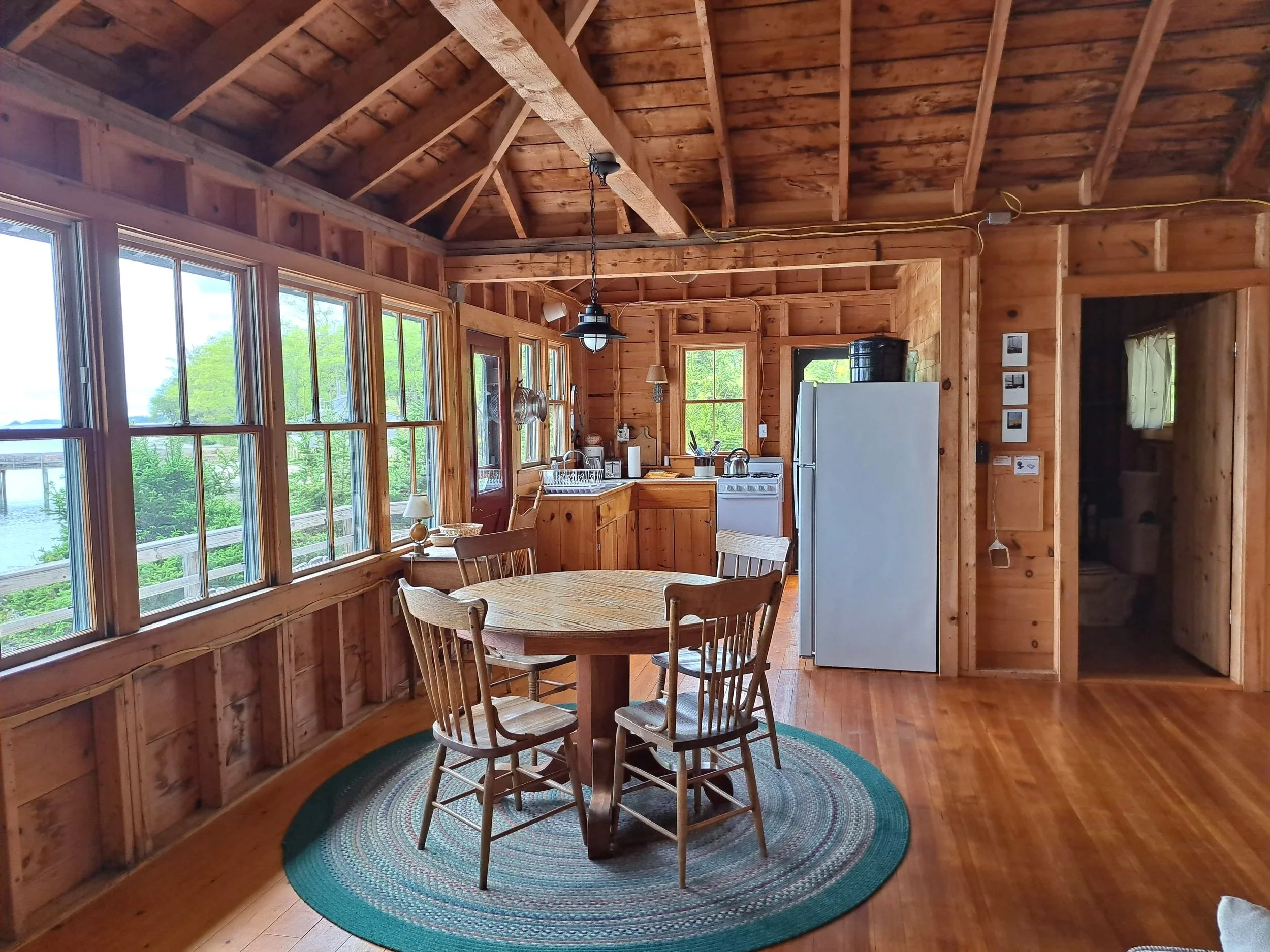 Dining area and kitchen