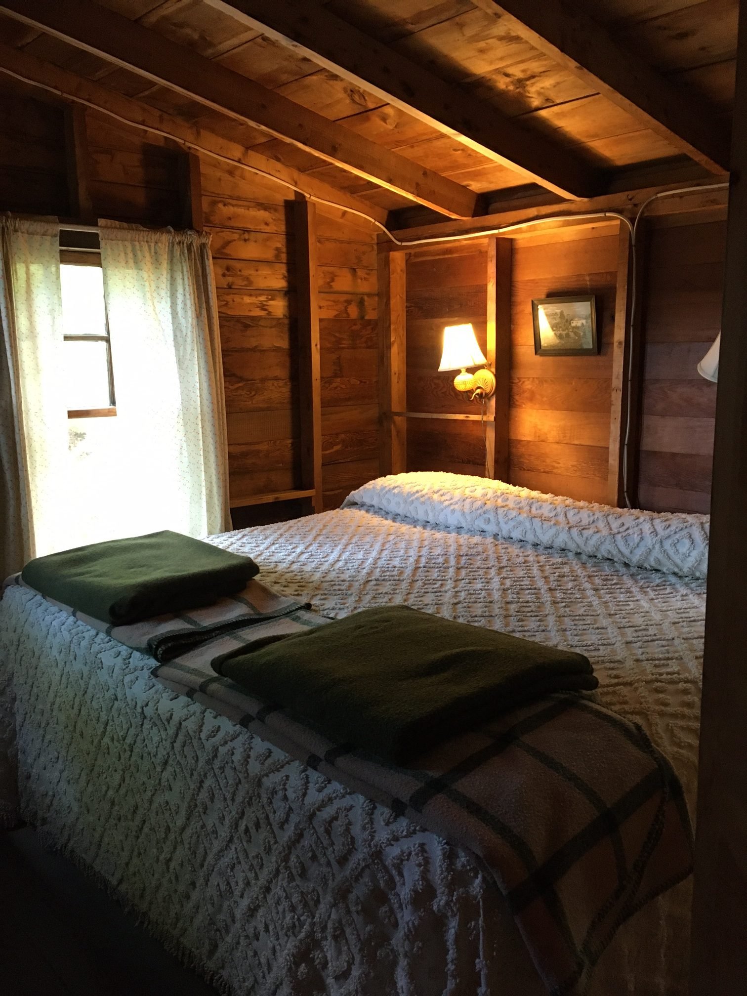 Bedroom with converted king bed
