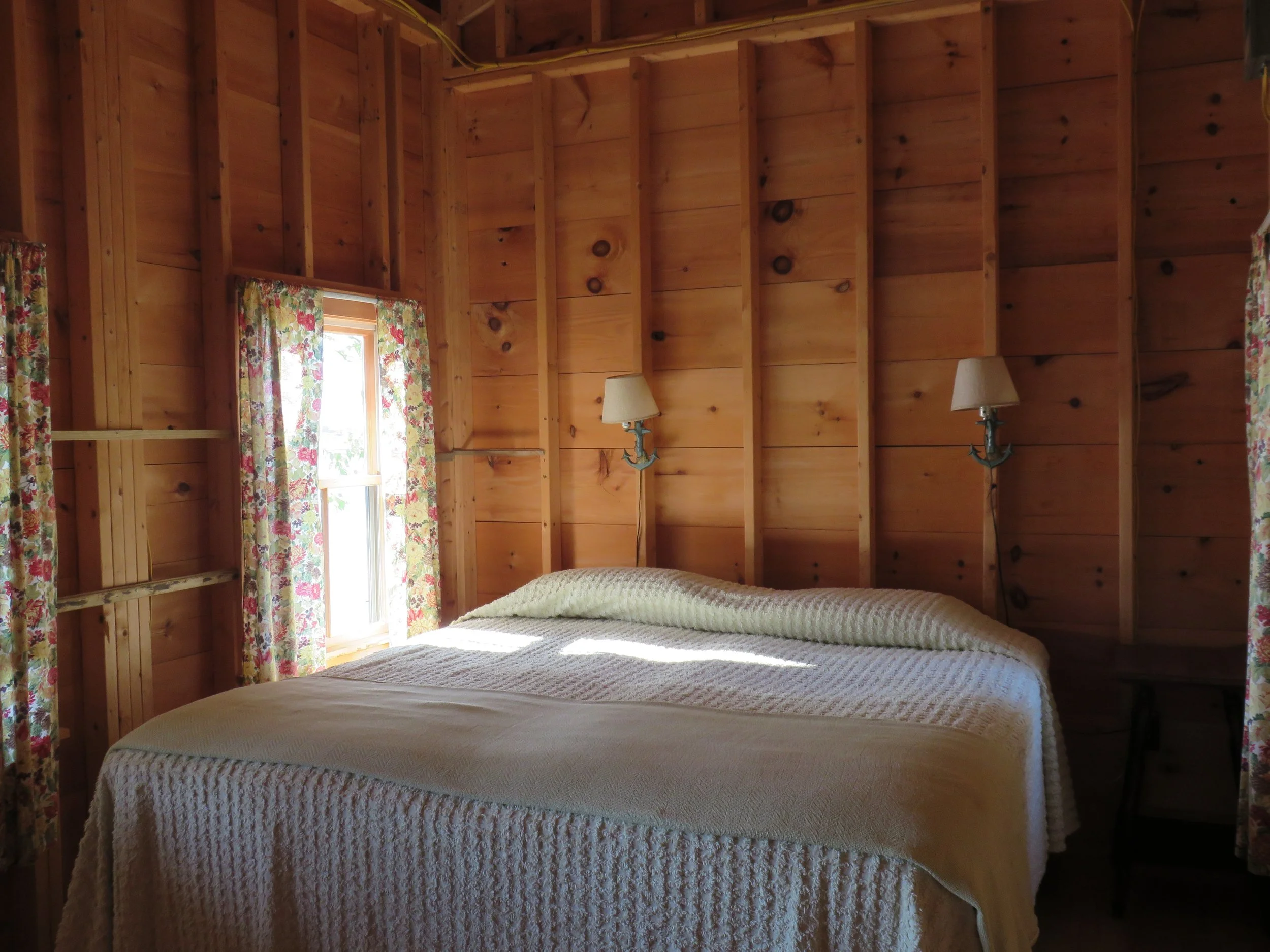 Bedroom with converted king bed