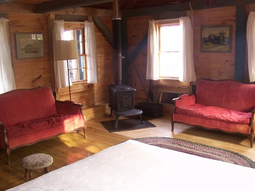 Living room and queen bed