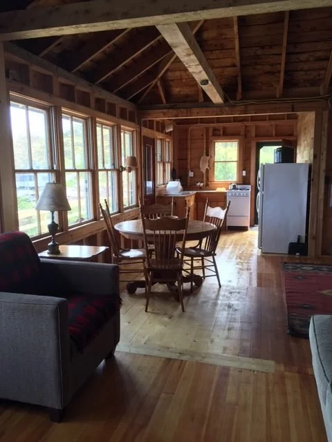 Living room, dining and kitchen