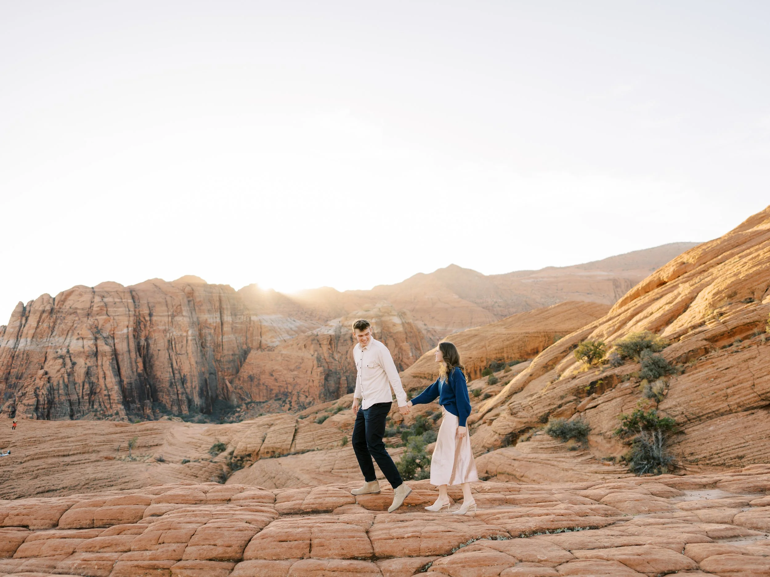 Elise + Brigham | Snow Canyon Engagement Session