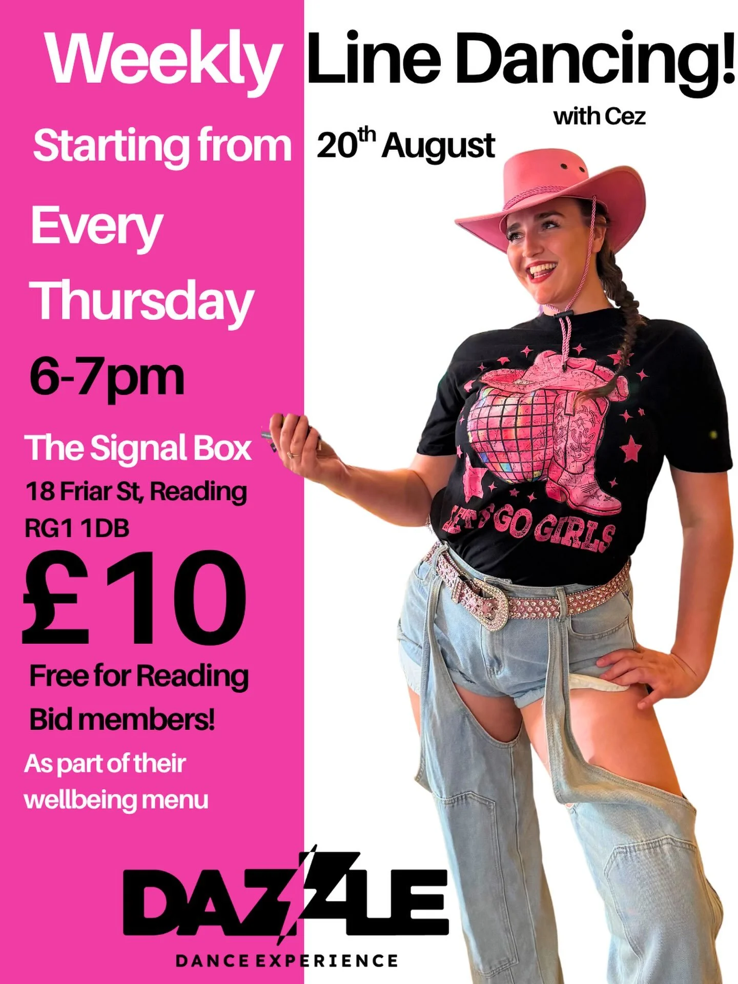 Join me every Thursday @thesignalboxreading for your weekly dosey do of line dancing. The perfect de-stress! 

No experience needed. Rock up in work clothes! 

Link in bio 🤠