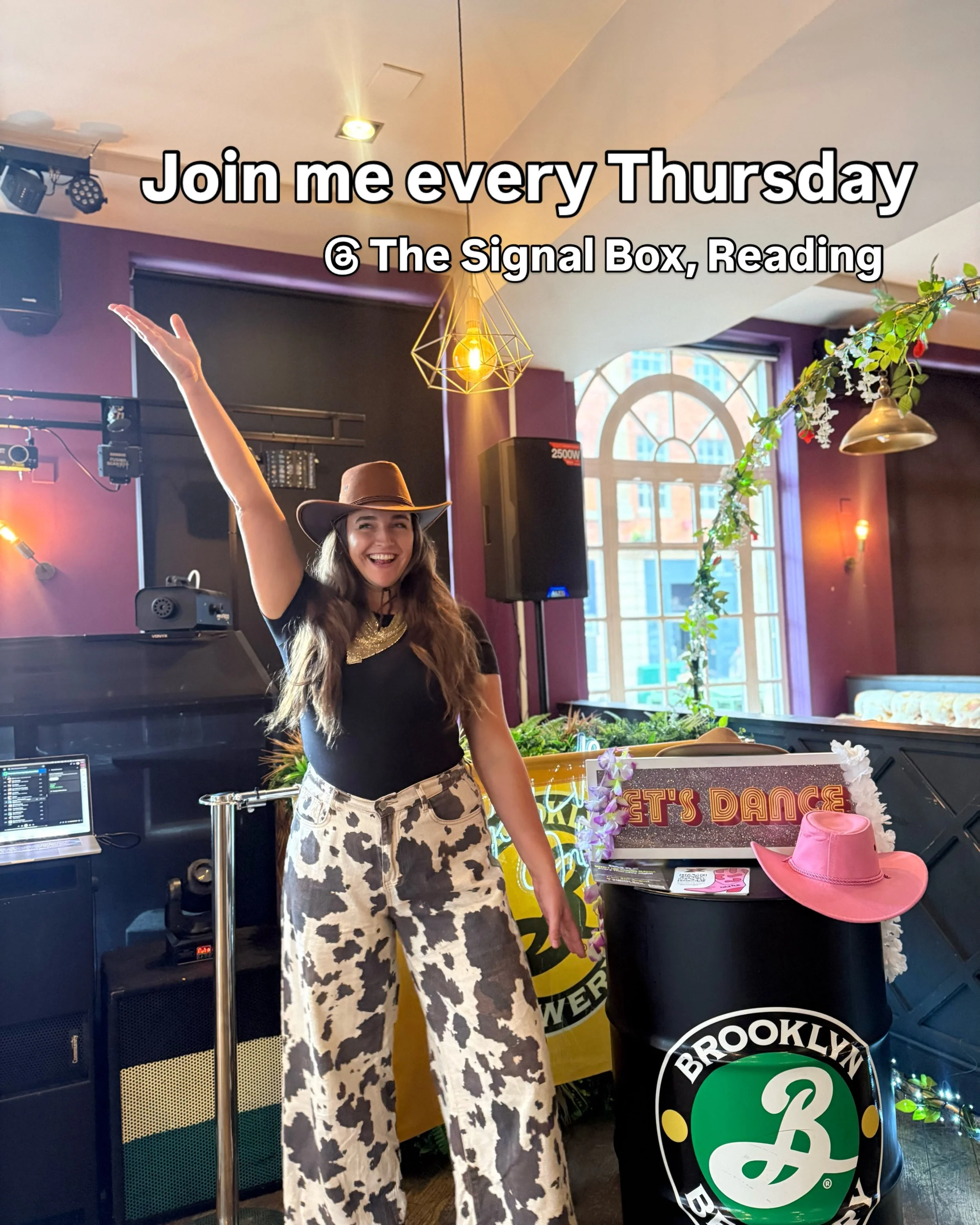We&rsquo;ve now launched weekly line dancing classes in Reading and what a vibe the launch was 🤠

Every Thursday, 6&ndash;7pm at The Signal Box 🪩 
No partner, no experience, no pressure &hellip;. just good tunes, easy steps and a proper laugh.

Whe