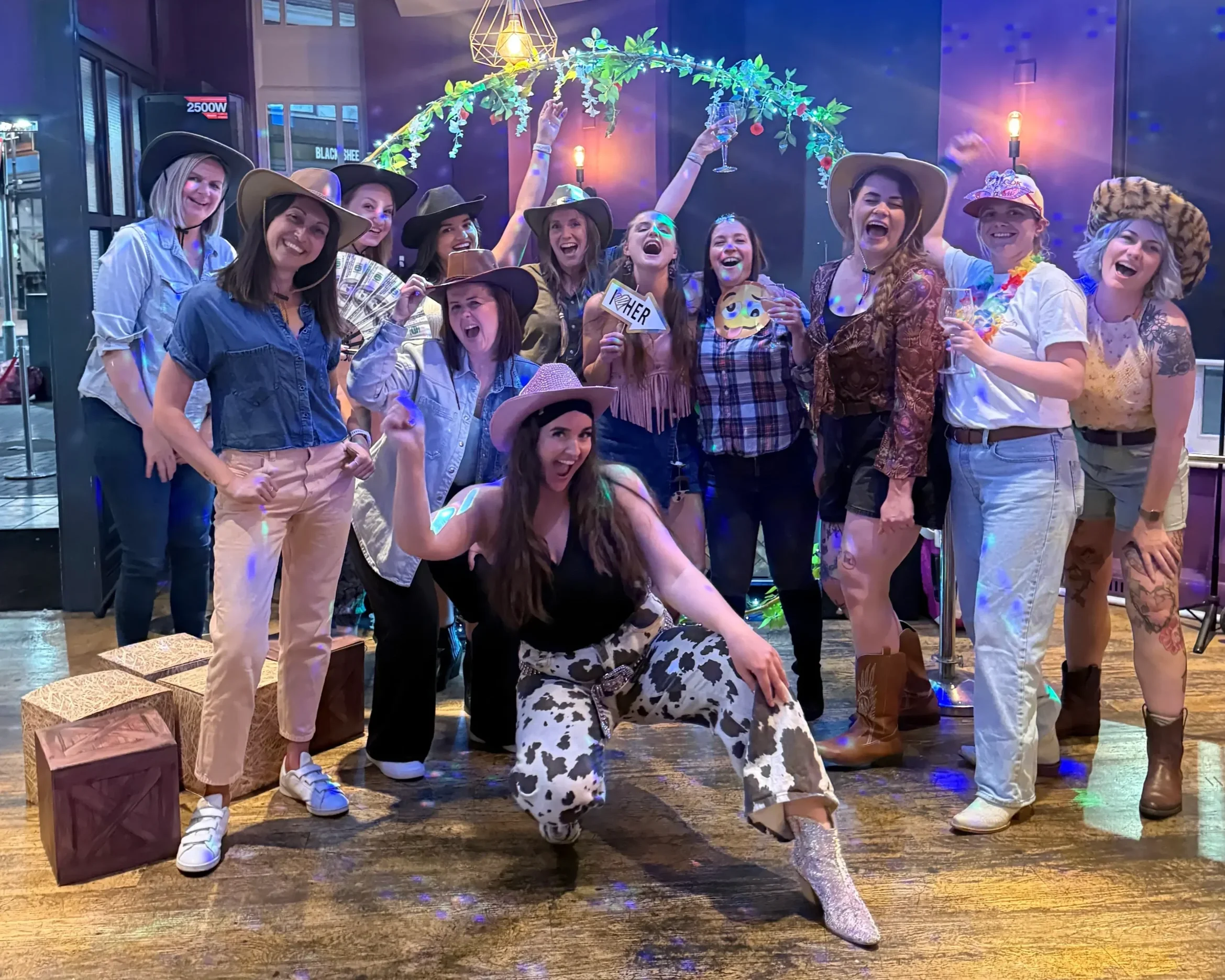 Glass and Class line dancing event at the Signal Box, Reading