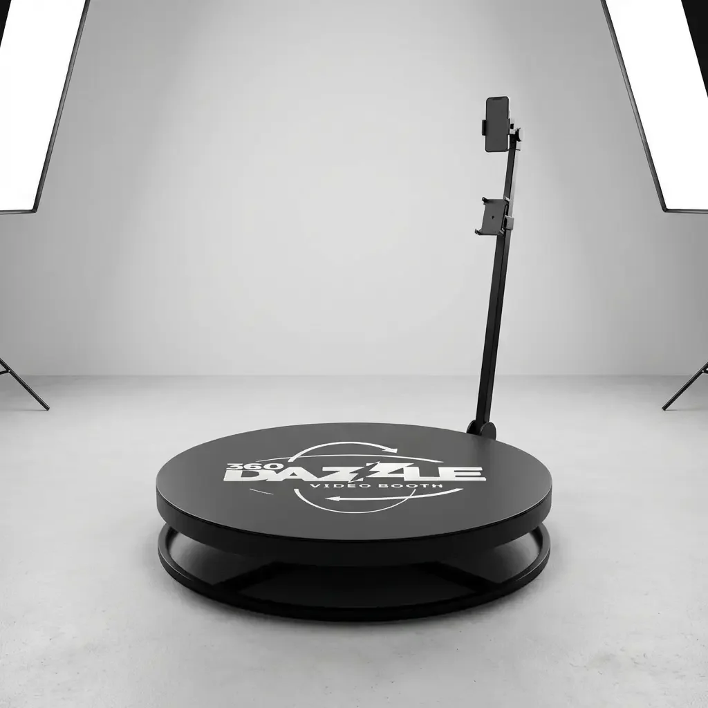 Dazzle 360 video booth hire for corporate events and weddings