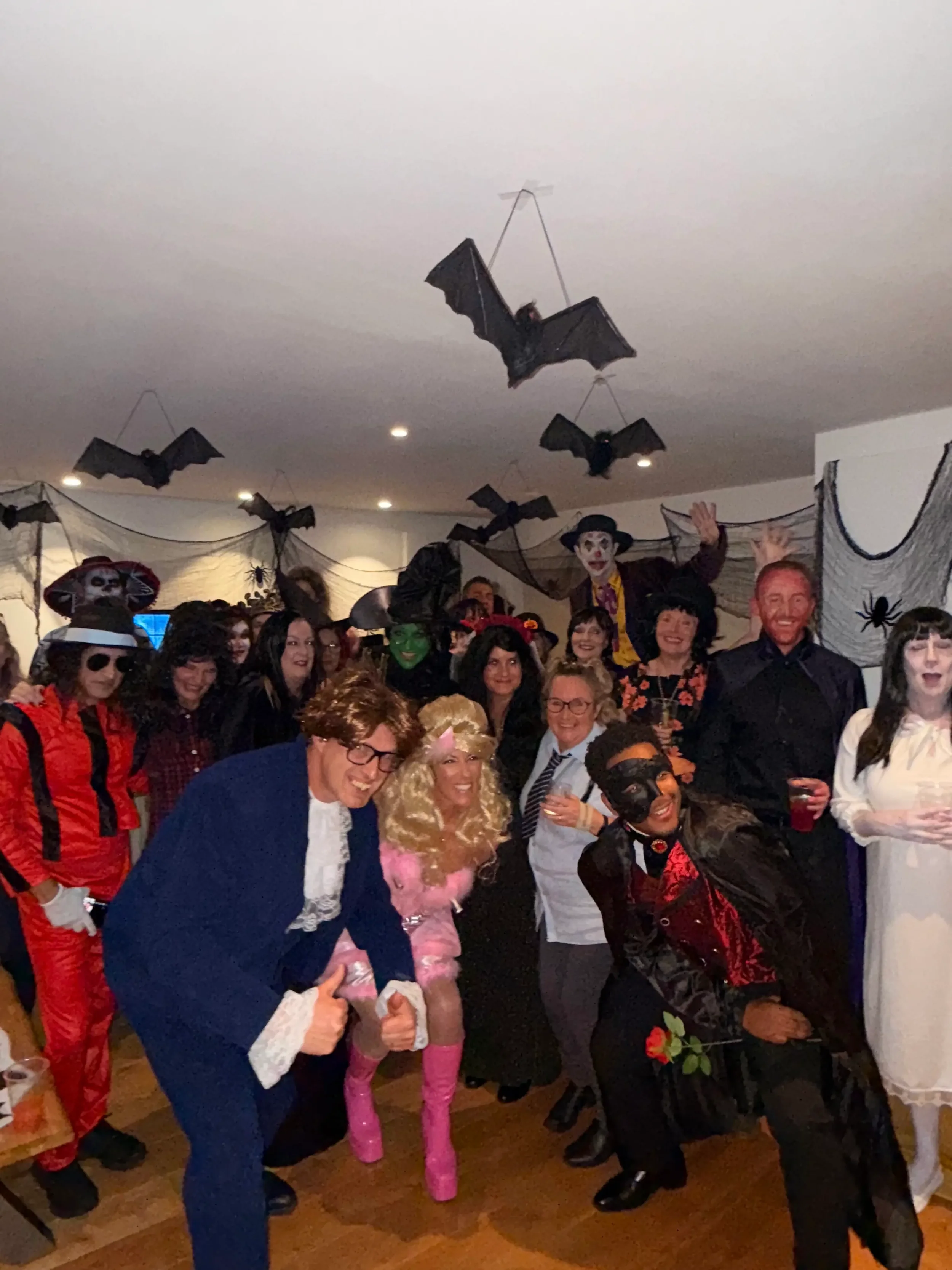 Halloween Spectacular dance party event in Reading, Berkshire – spooky themed Halloween dance class for adults with fancy dress costumes, high-energy music, beginner-friendly routines, inclusive group choreography, fun night out and seasonal celebrat