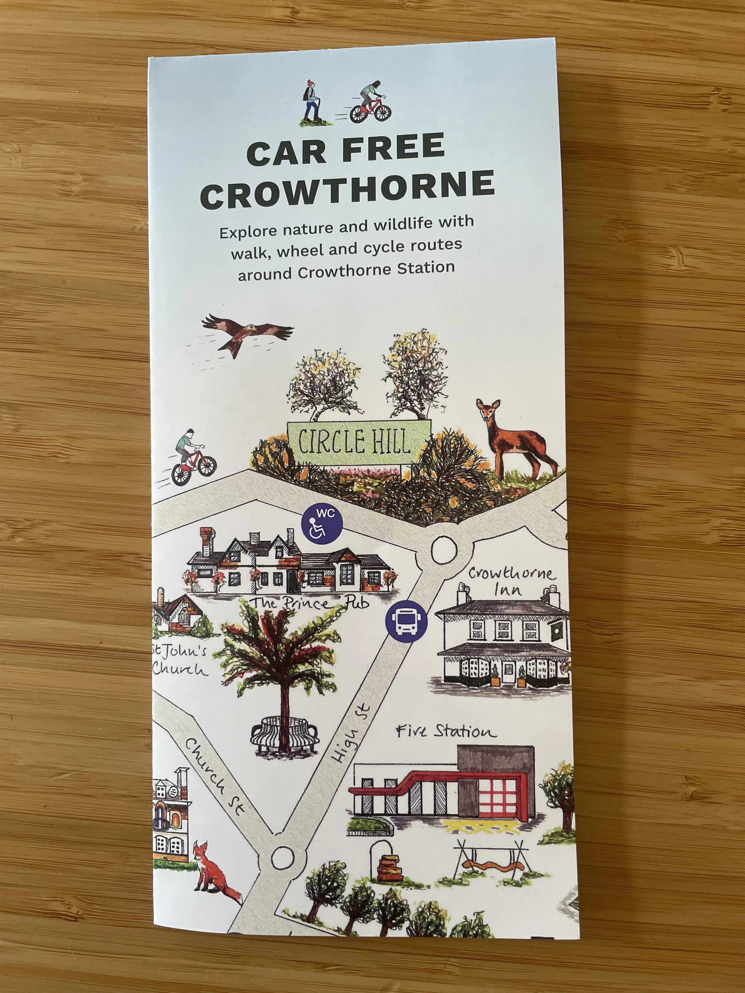 Car Free Crowthorne Map