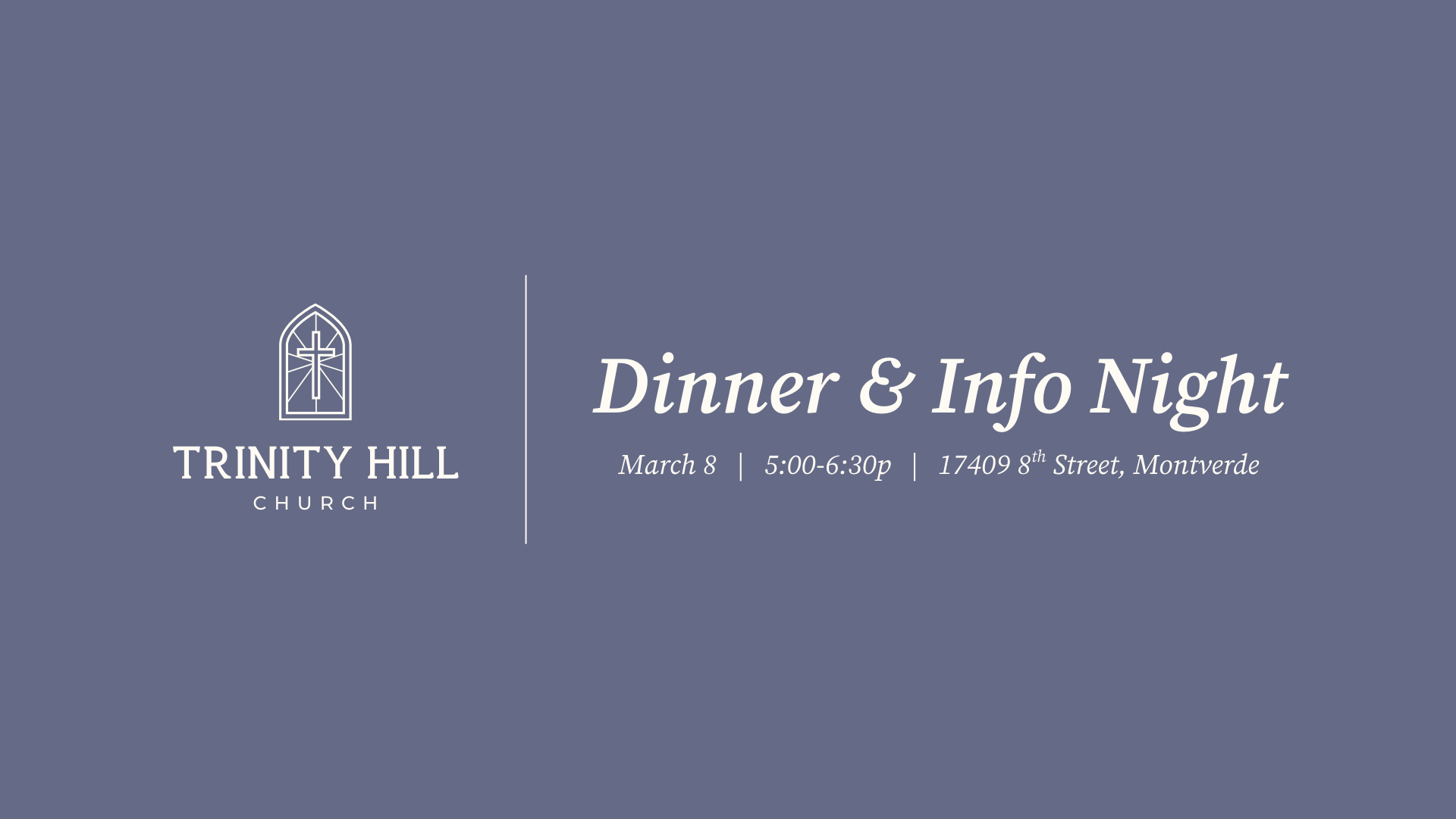 Fellowship Meal + Informational Update