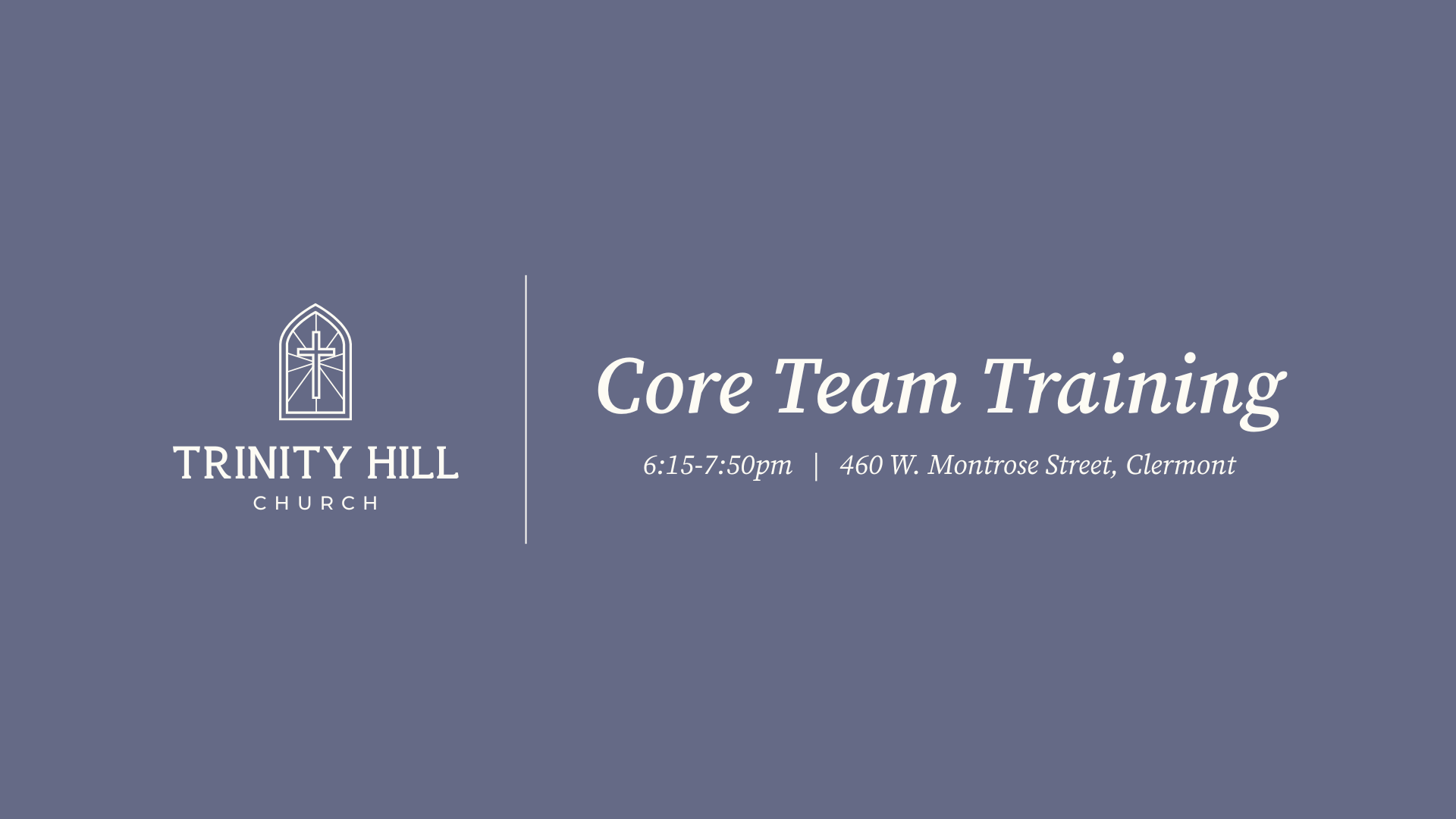 Core Team Training #1