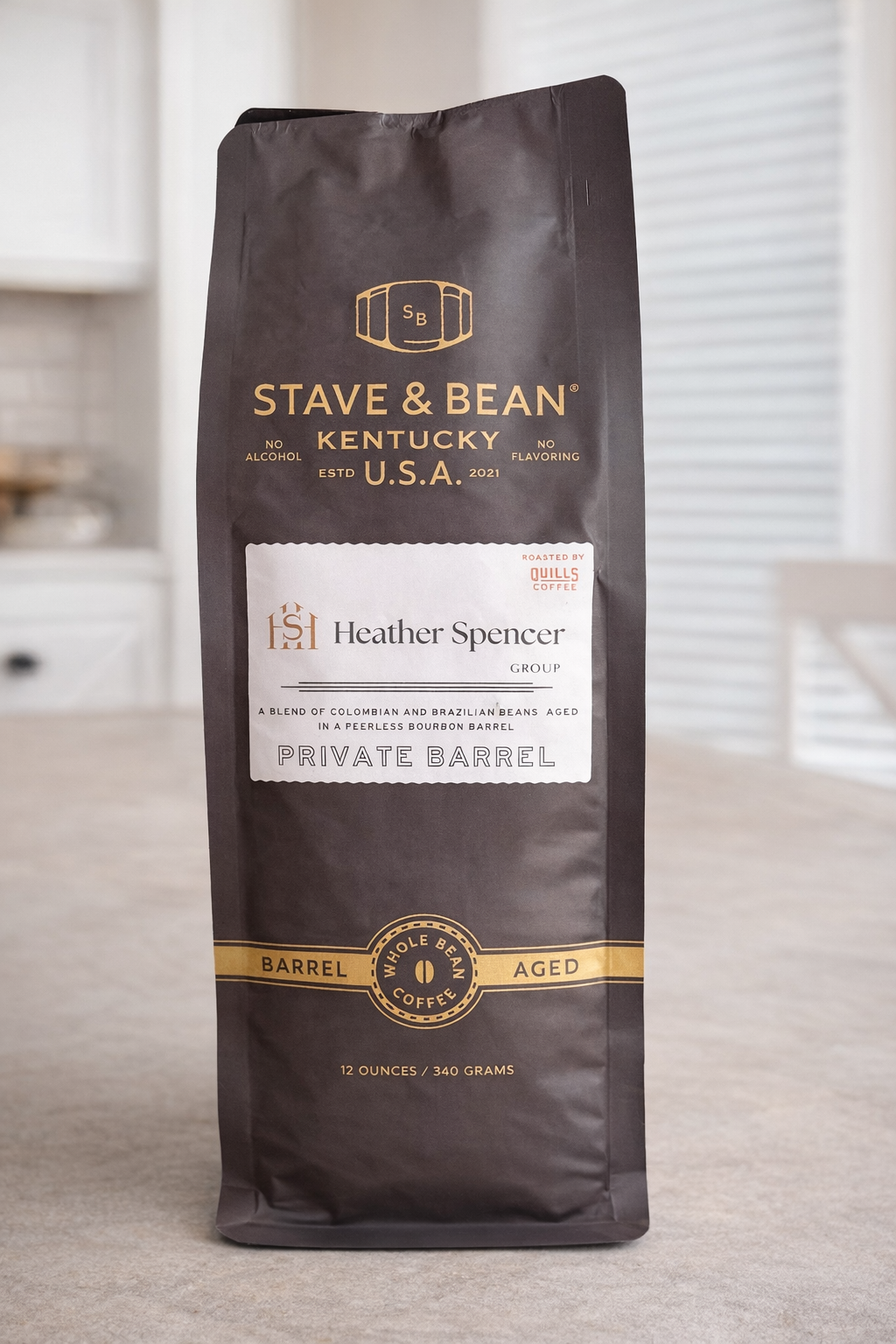 Settled In Whole Bean Bourbon Barrel Aged Coffee | 12 oz