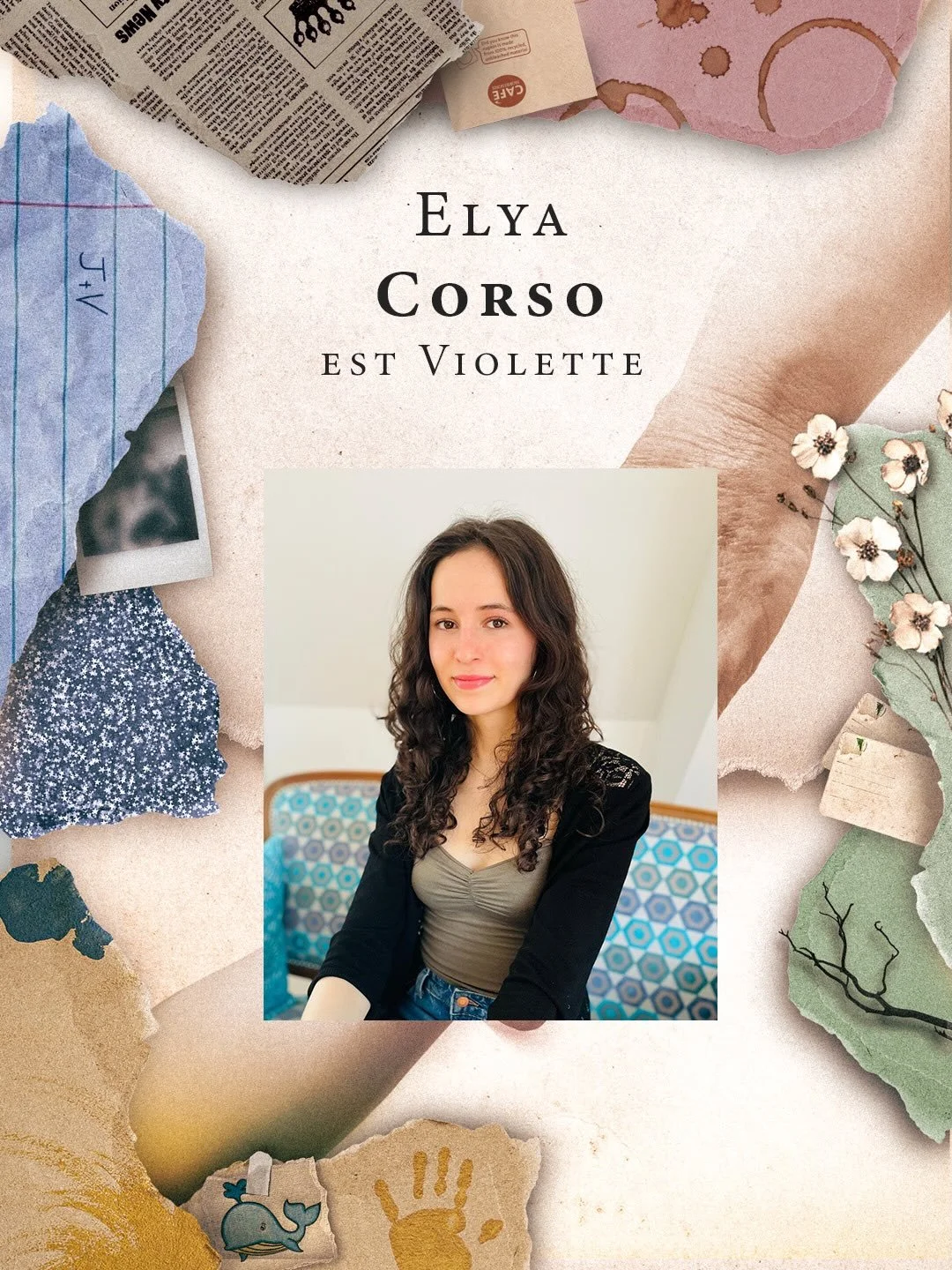 📕📘ECHO📗📙

Elya sera Violette, 
&Agrave; d&eacute;couvrir &agrave; partir du 18 juin. 

R&eacute;servations sur : 
compagniedyade.com