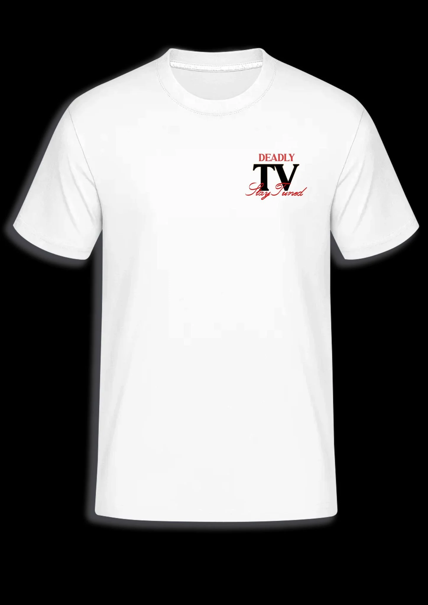 red.blac text white tee front.jpeg