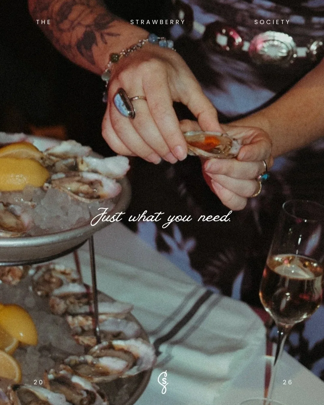 Strawberry Society Dinner Guest Seat