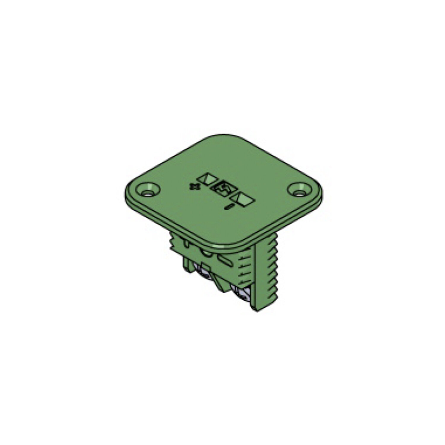 Square Insert Front mounted with screws