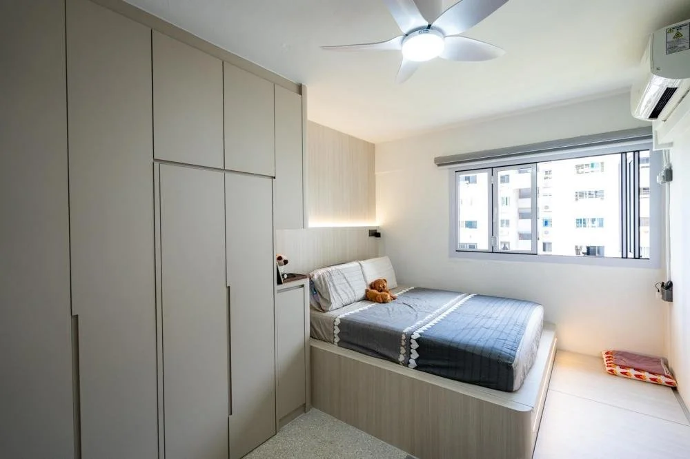 Image of a bedroom makeover in Resale HDB Singapore