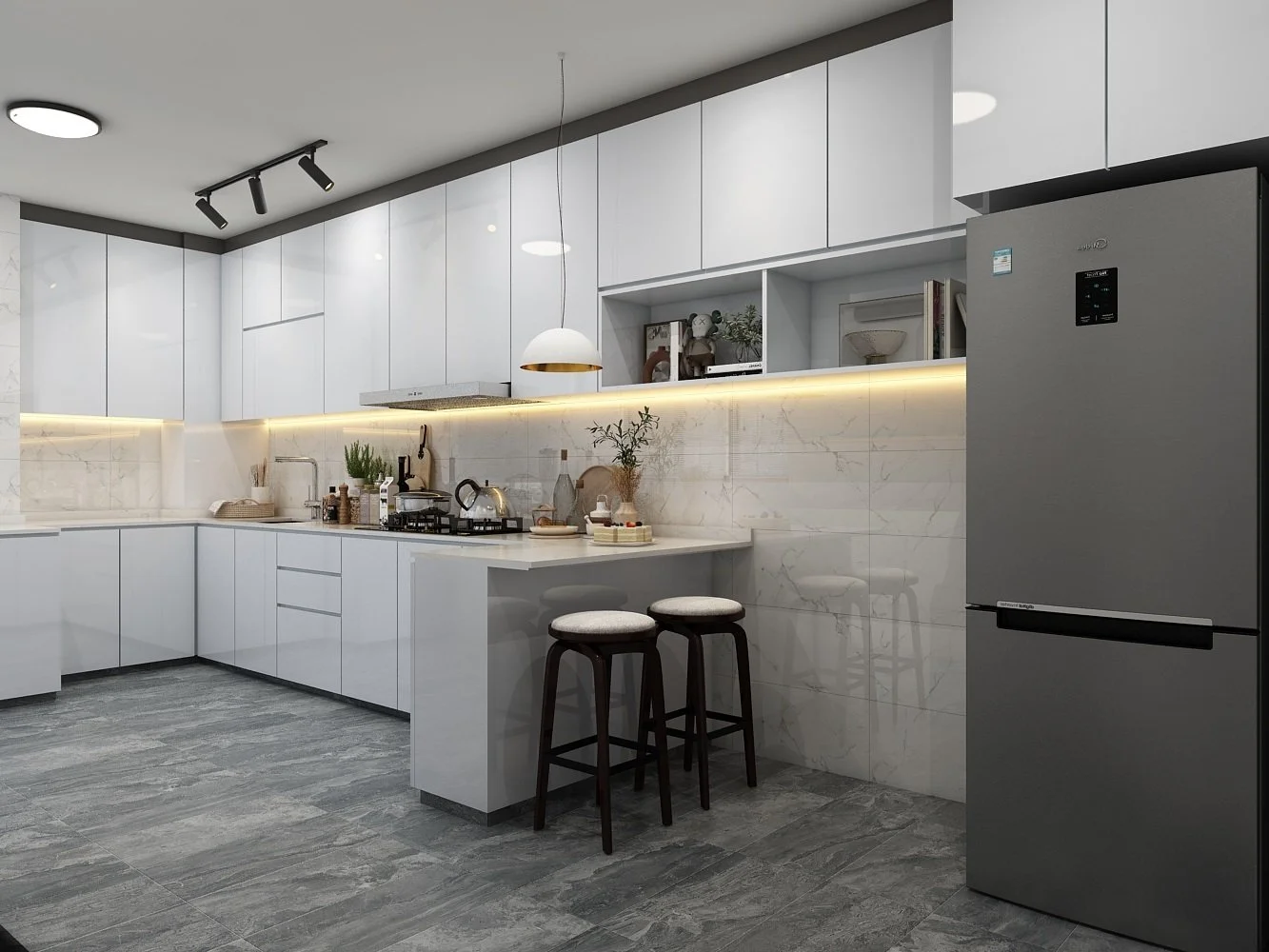 open concept kitchen interior design 