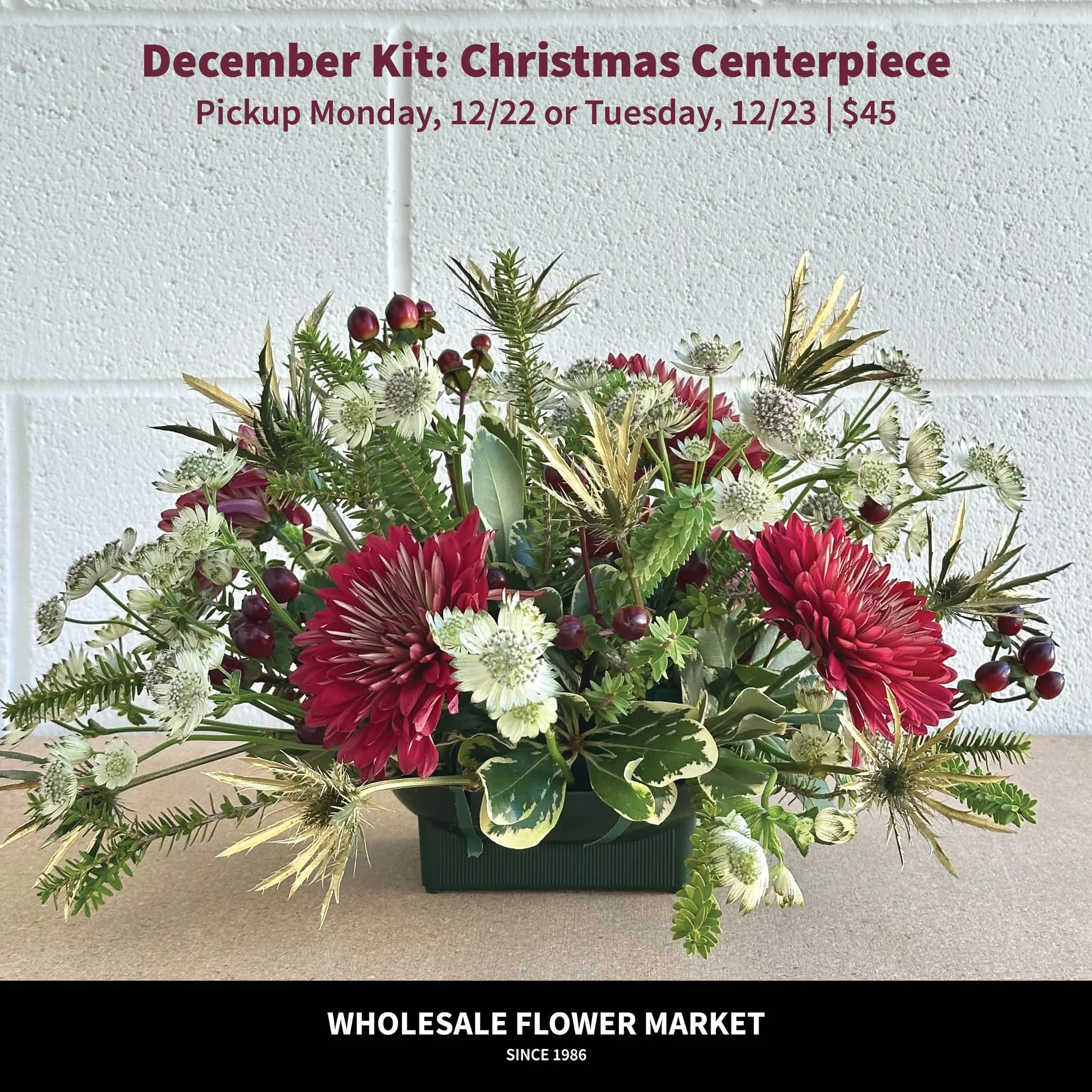 December Kit: Christmas Centerpiece