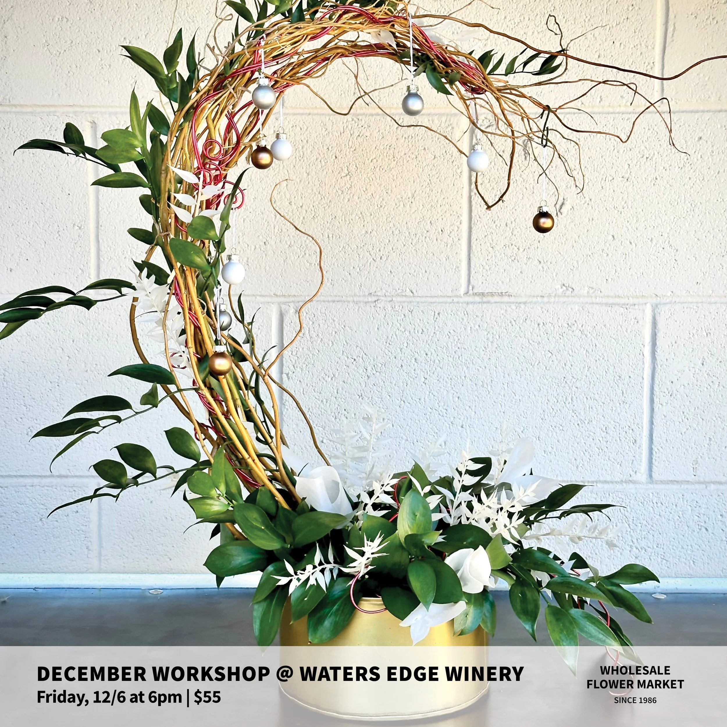 December Workshop @ Waters Edge Winery