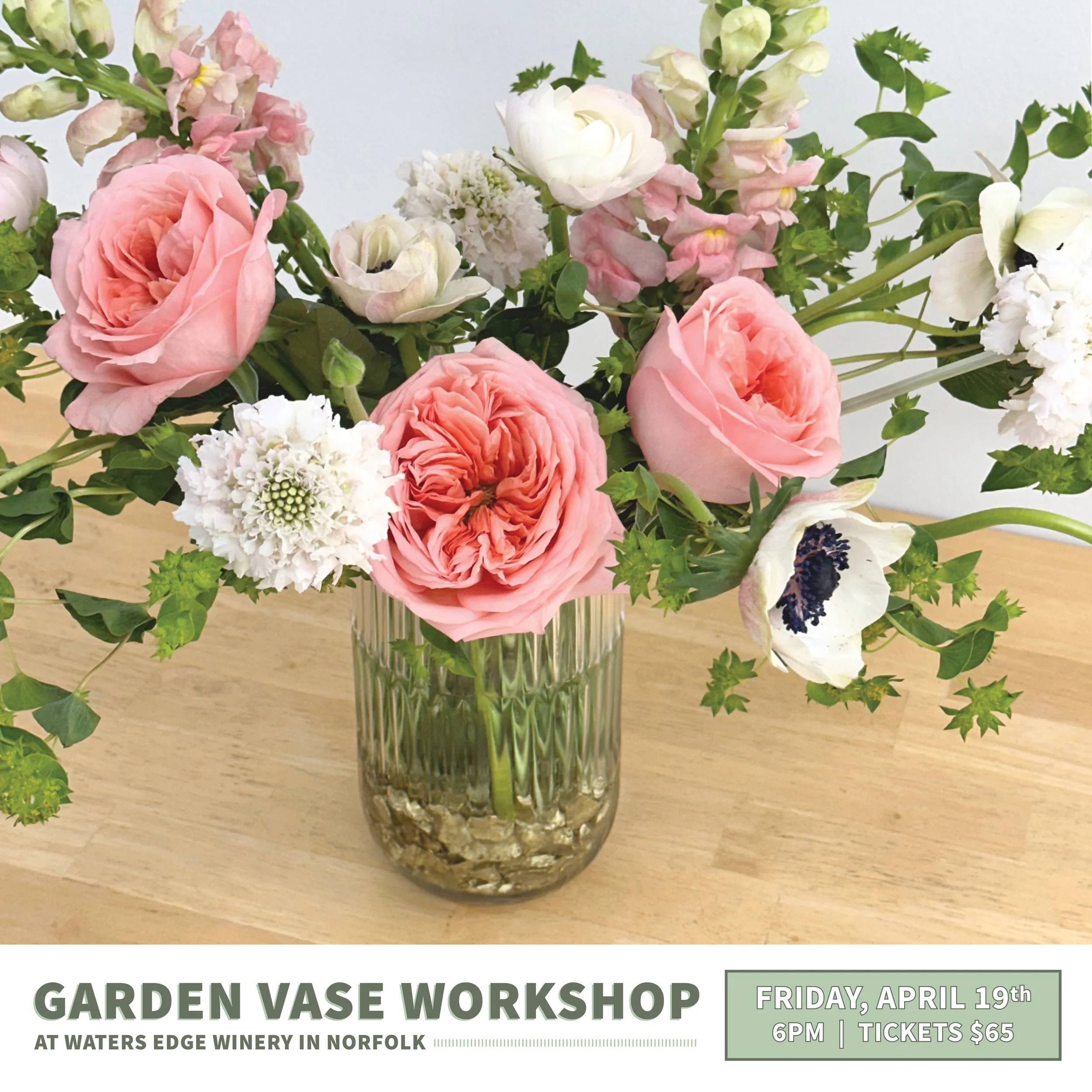 Garden Vase Workshop at Waters Edge Winery