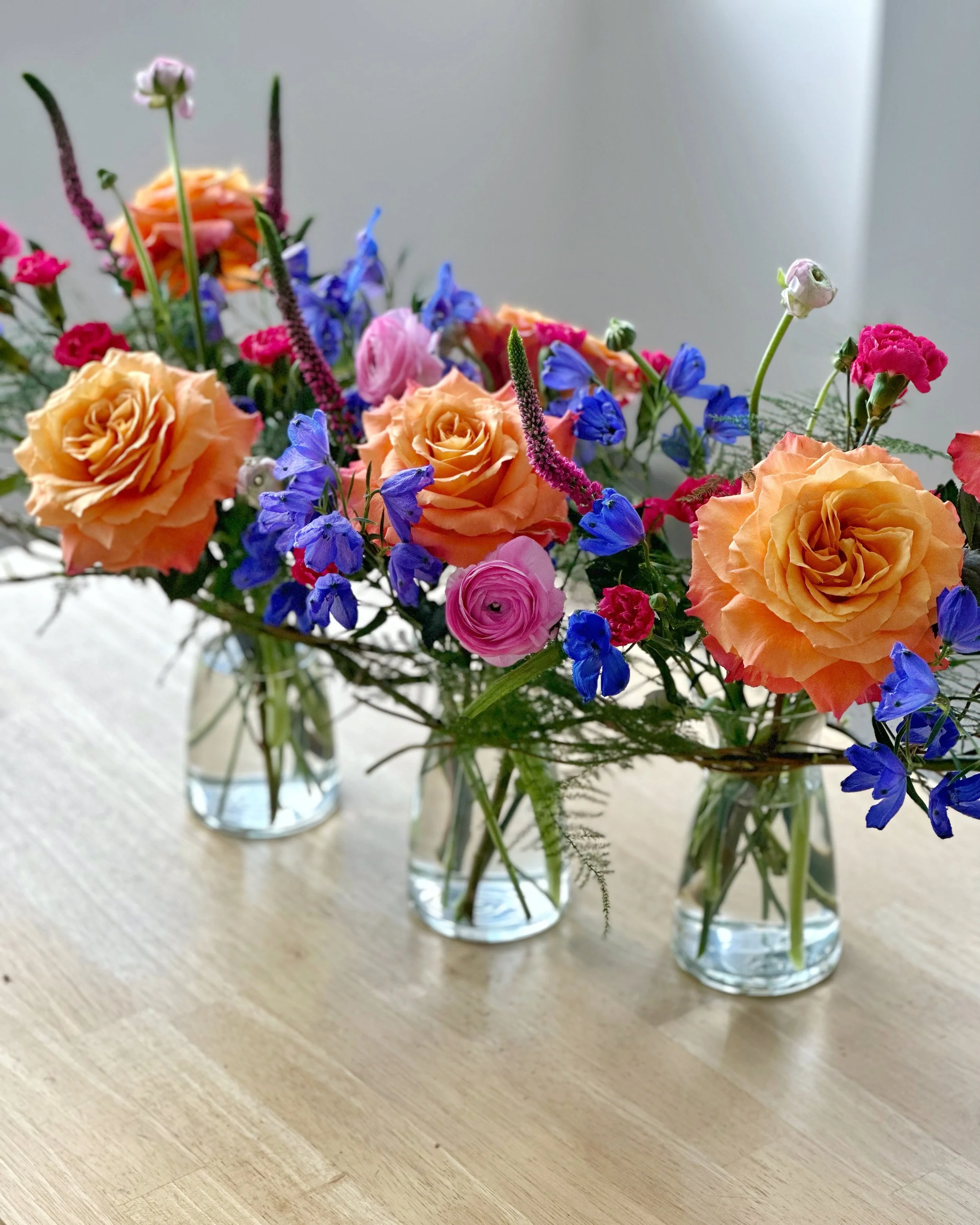Gathered Bud Vase Trio