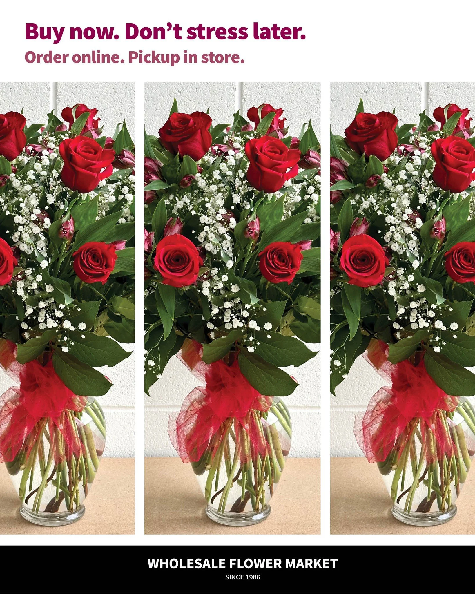 The classic&mdash;upgraded. ❤️

Long-stem red roses, a larger vase, and extra accent blooms layered in with lush greenery. Like our classic dozen rose arrangement&mdash;but turned up a notch.

As always, custom-cut box for easy transportation include