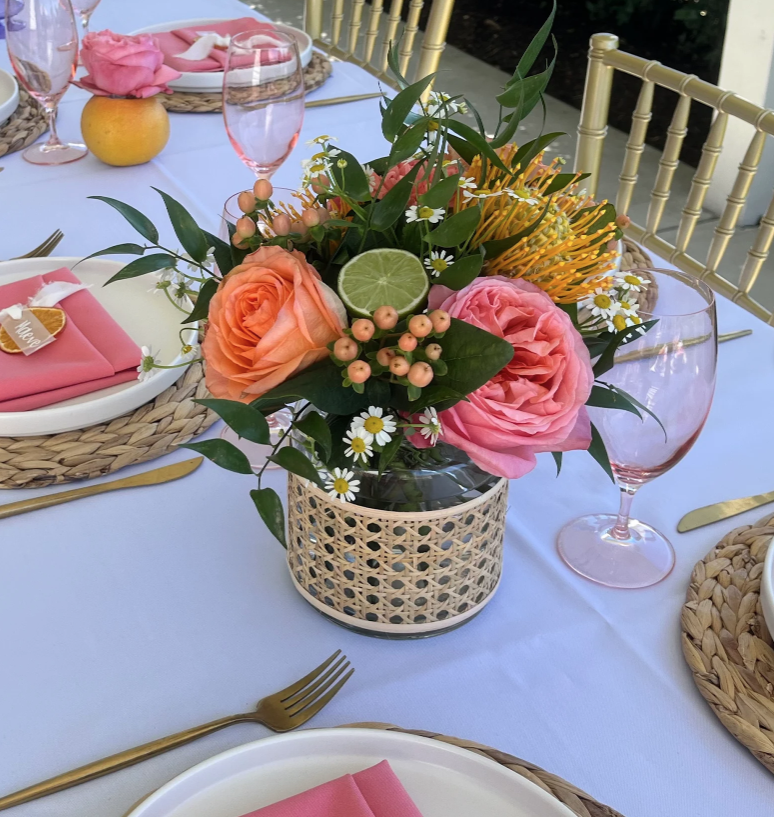 DIY Bridal Shower Centerpiece Bright