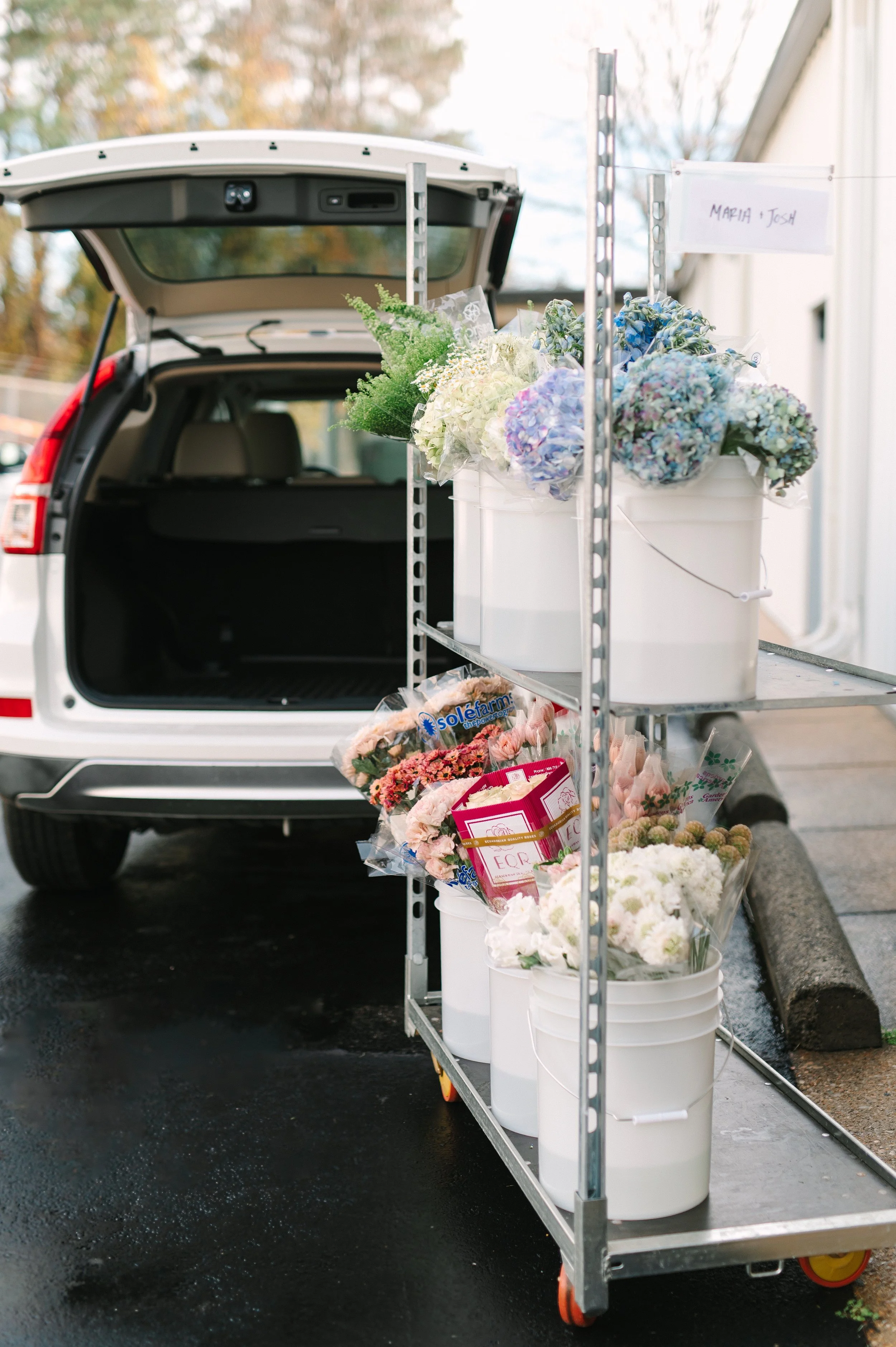 Wholesale Flower Market Bulk DIY Flower Order Car