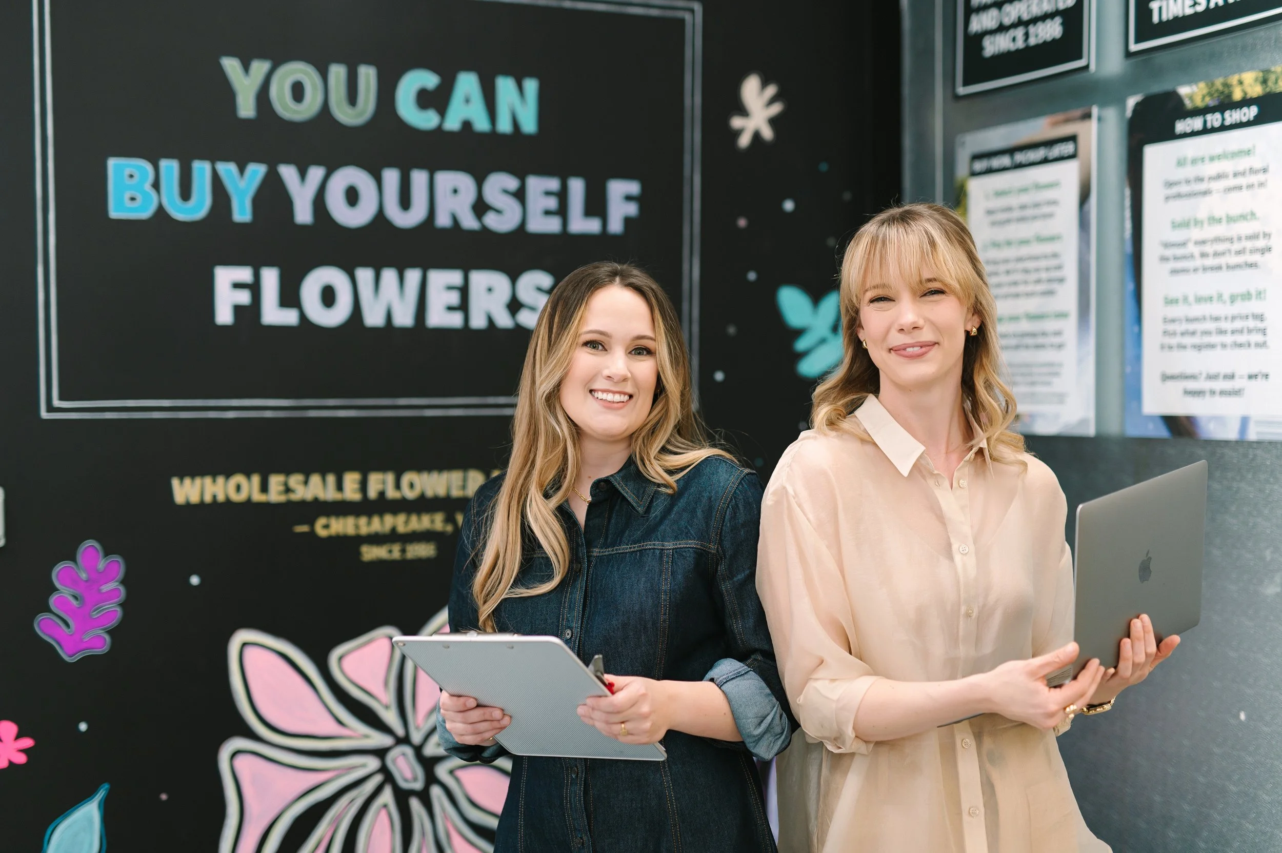 Wholesale Flower Market Sisters Leigh Emily