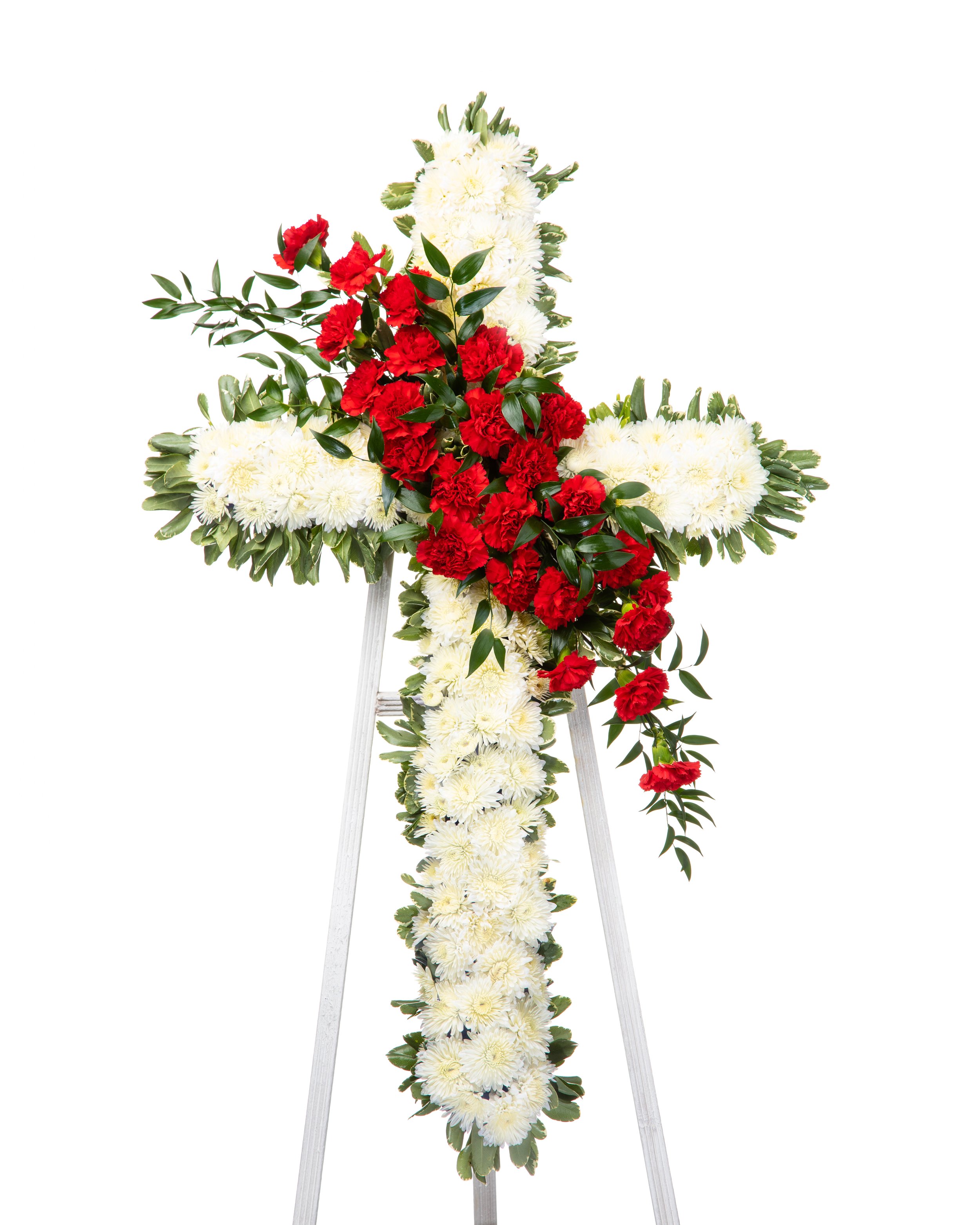 Embellished Chrysanthemum Cross