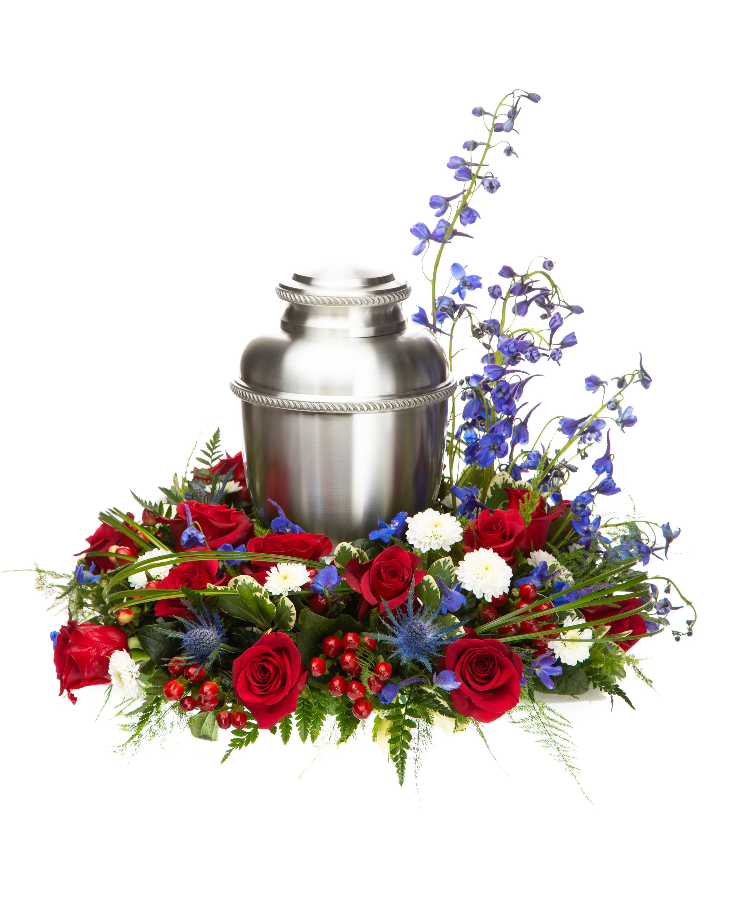 Red, White, and Blue Memorial Arrangement