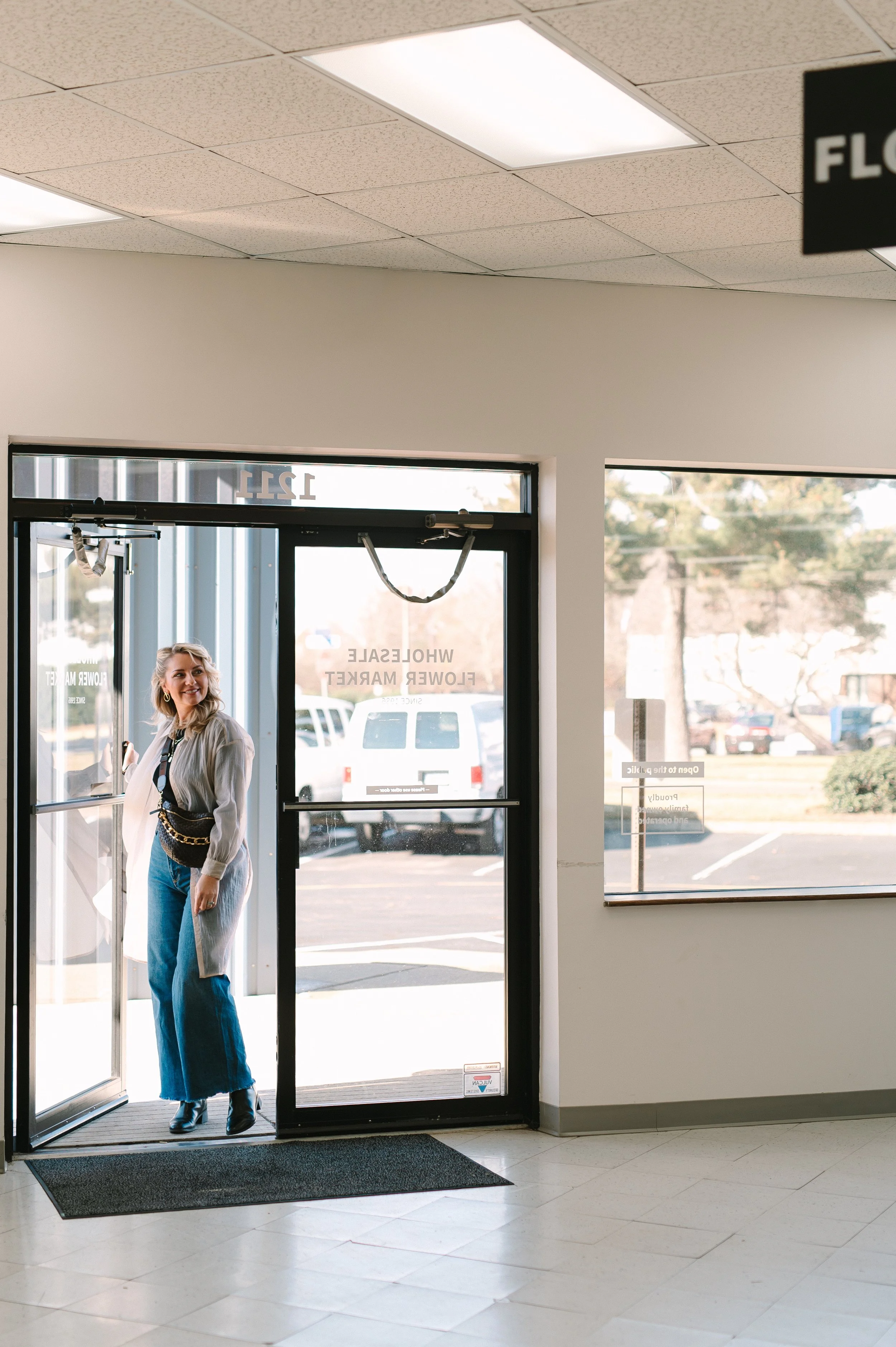 Wholesale Flower Market Front Door
