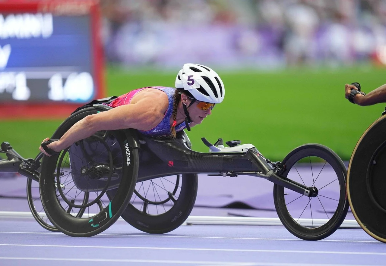 Team USA Wheelchair racer Tatyana McFadden competes at Paris 2024