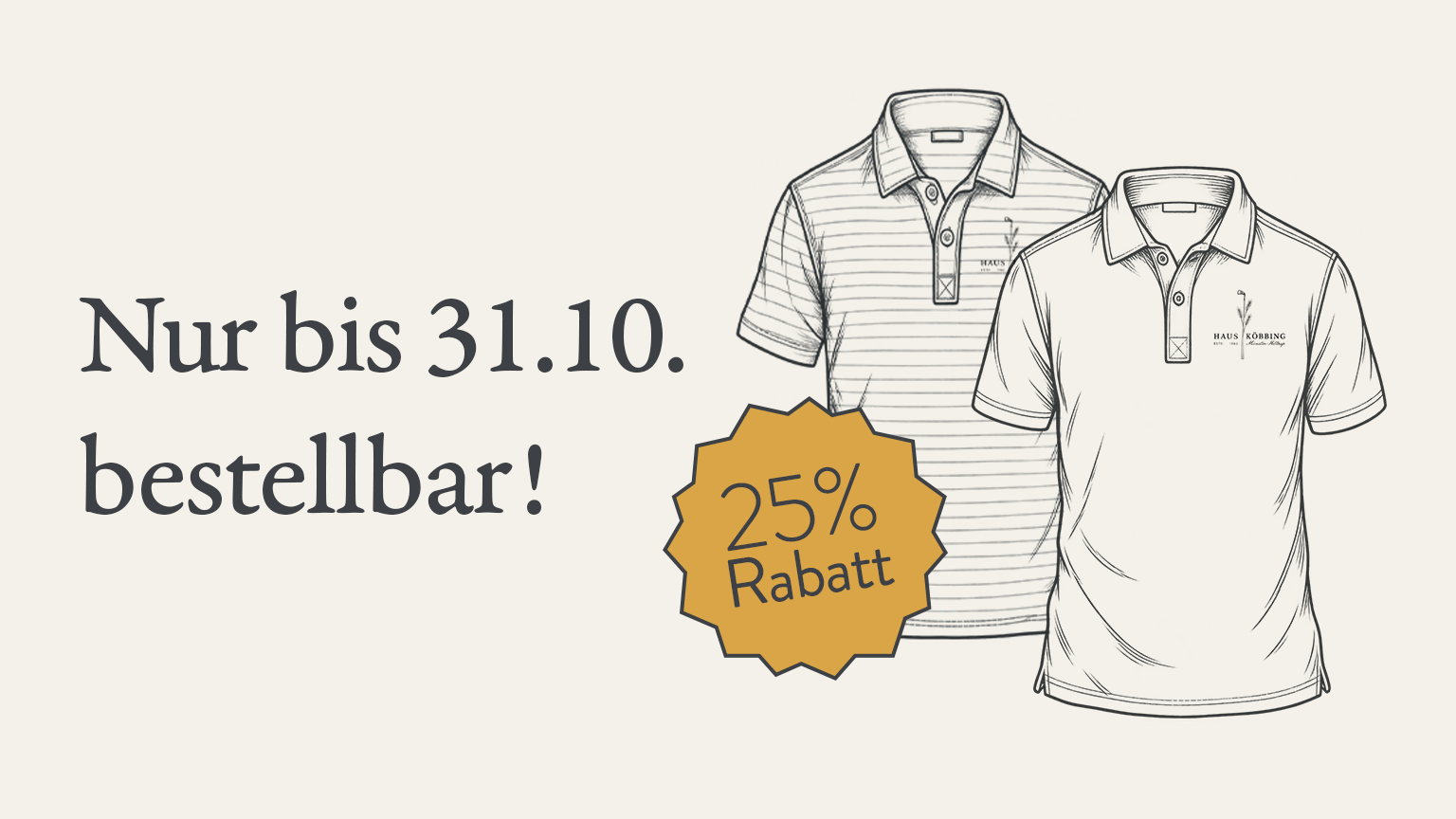 Logo-Shirt Vorverkauf!