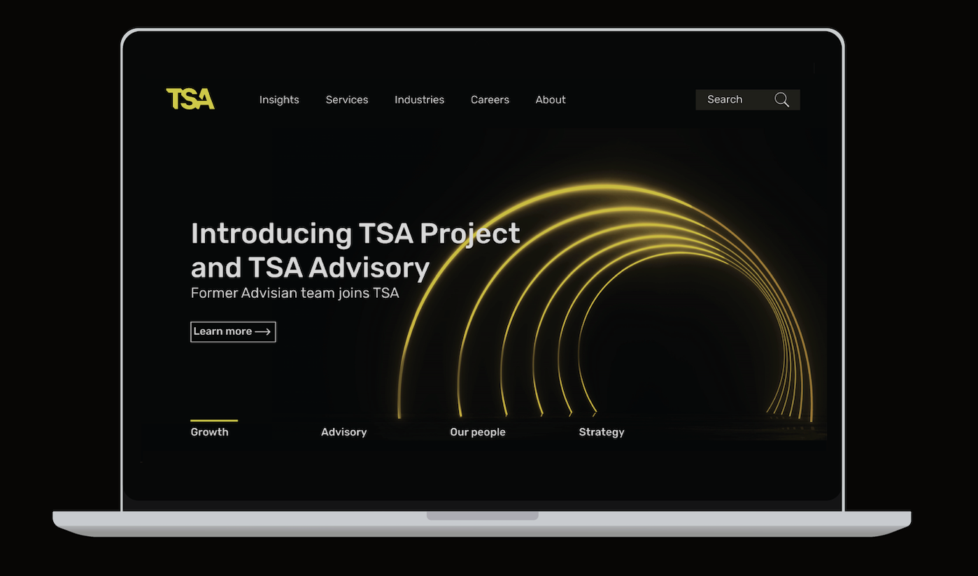 TSA Management Website Design