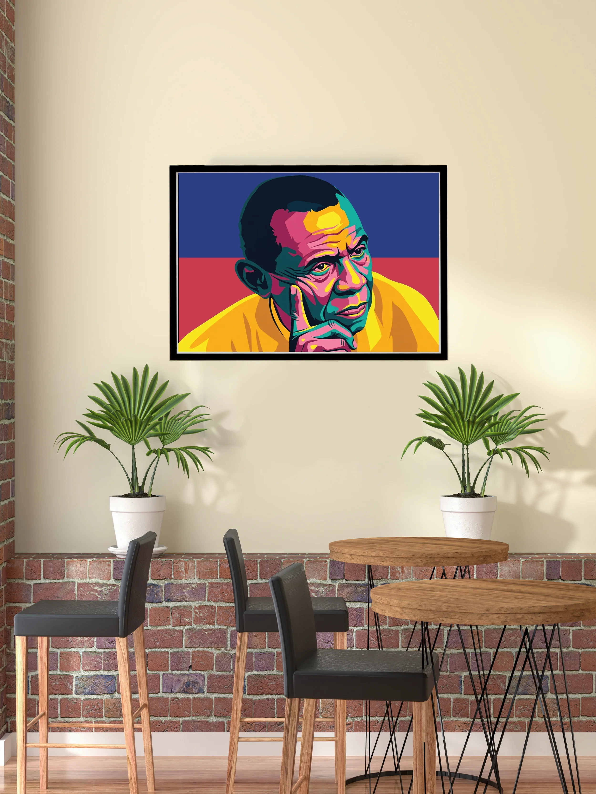 Jean Price-Mars. Pop Art Photo Effect Wall 19''X13"