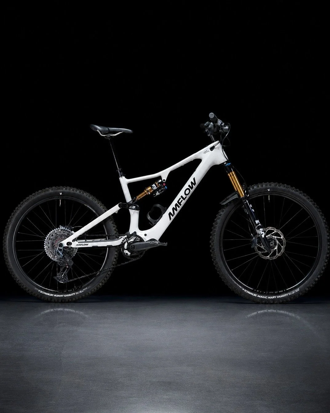 BIKE OF THE MONTH ⚡AMFLOW PX CARBON PRO

150 Nm Drehmoment | 1&rsquo;500 W Peak
700 Wh Akku
Avinox M2S Motor &ndash; nur 2,59 kg
FOX Factory Fahrwerk &ndash; 160 / 150 mm
SRAM XO Eagle Transmission
Magura Gustav Pro 4-Kolben-Bremsen
2" OLED Disp
