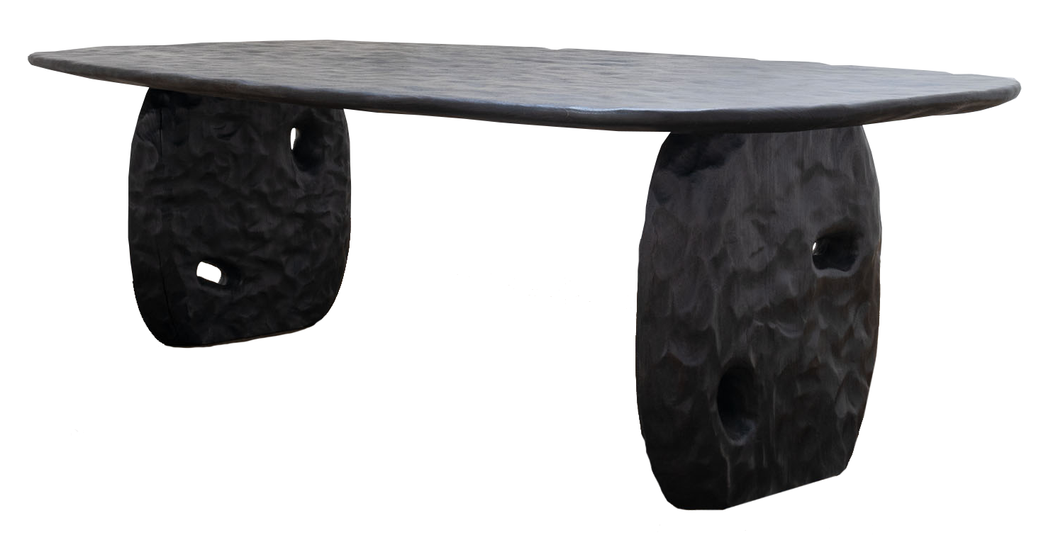 large timber dining table