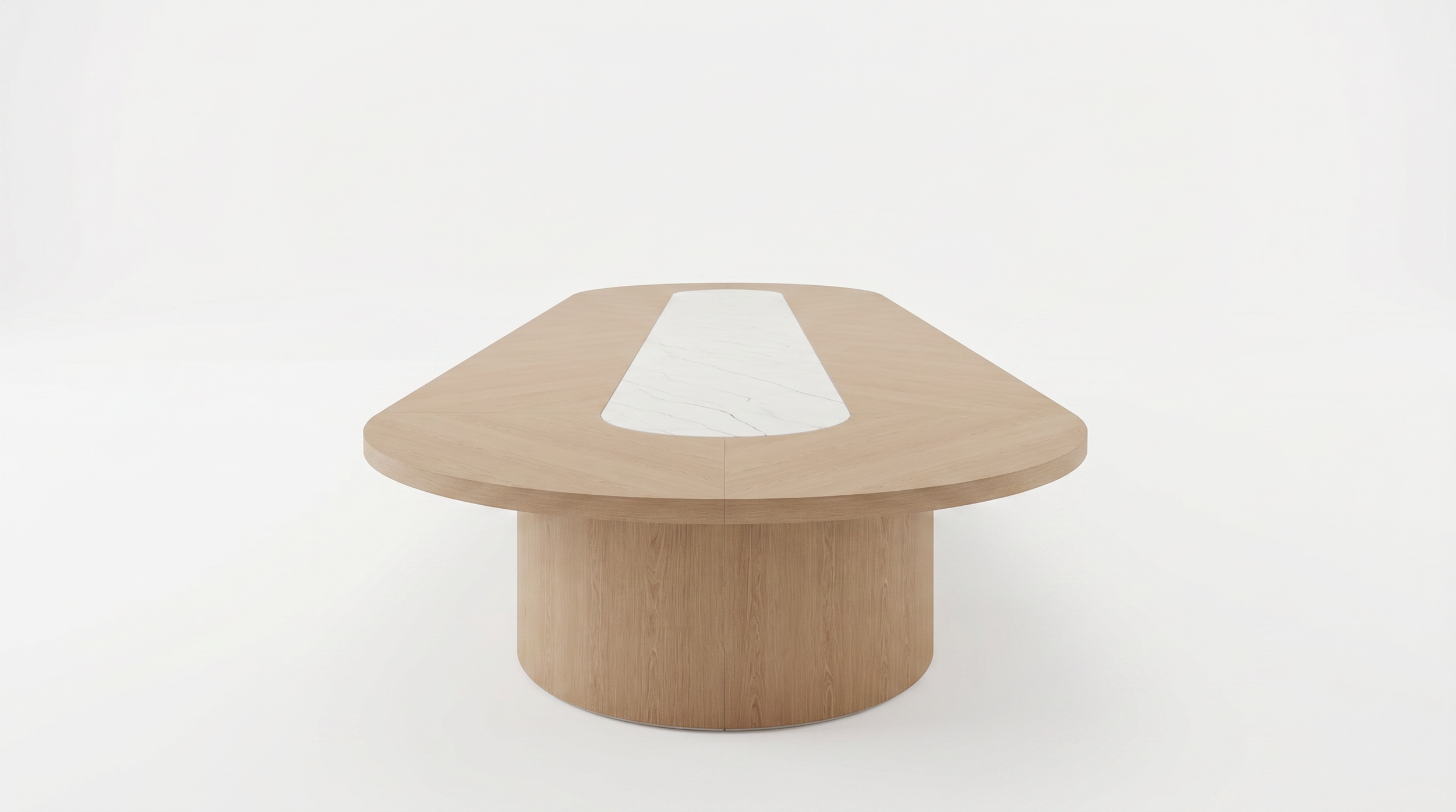 Large racetrack Paros conference room table