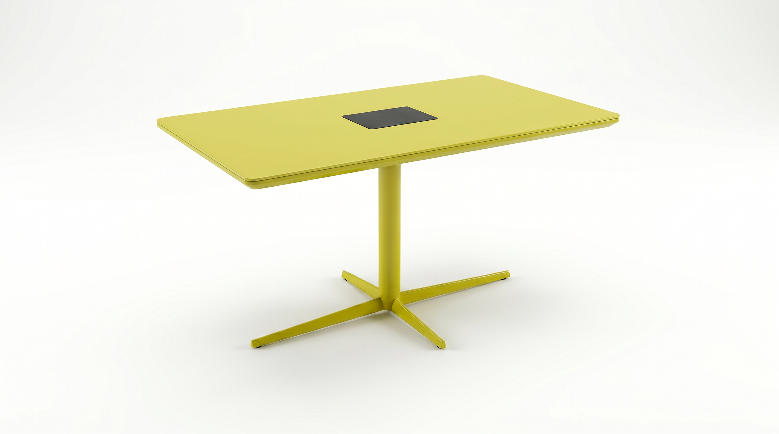 Asteri rectangle collaborative table in green.