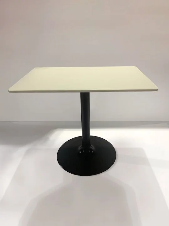 Wood veneer square Ella collaborative and cafe tables