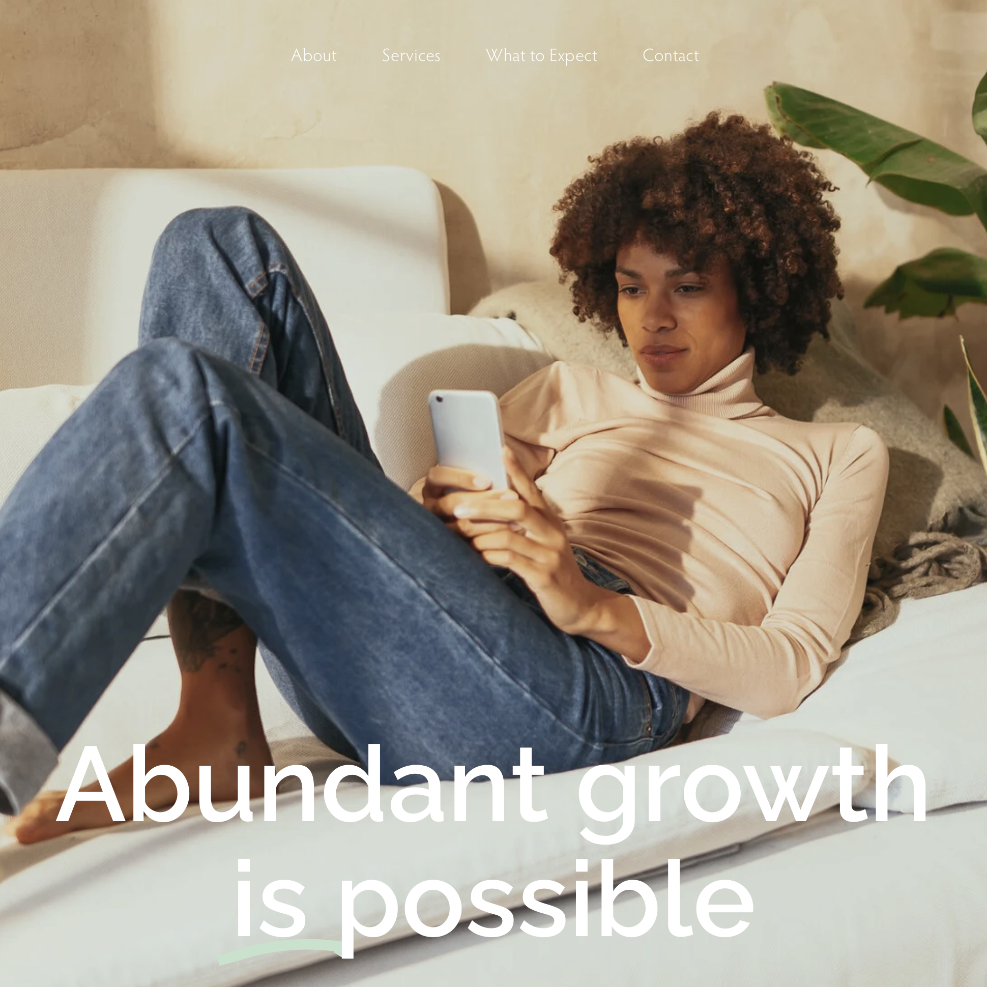 Website for Verdant Therapy