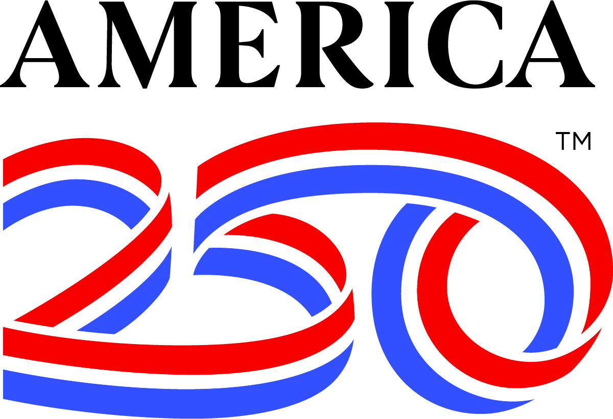 Number 250 styled with red, white, and blue stripes on a black background.