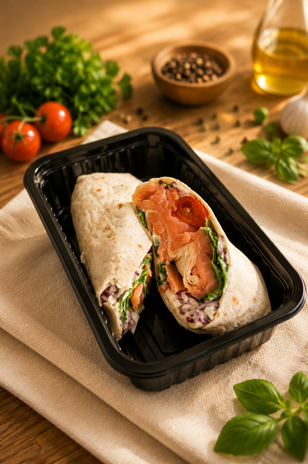 Wrap Salmão Fumado