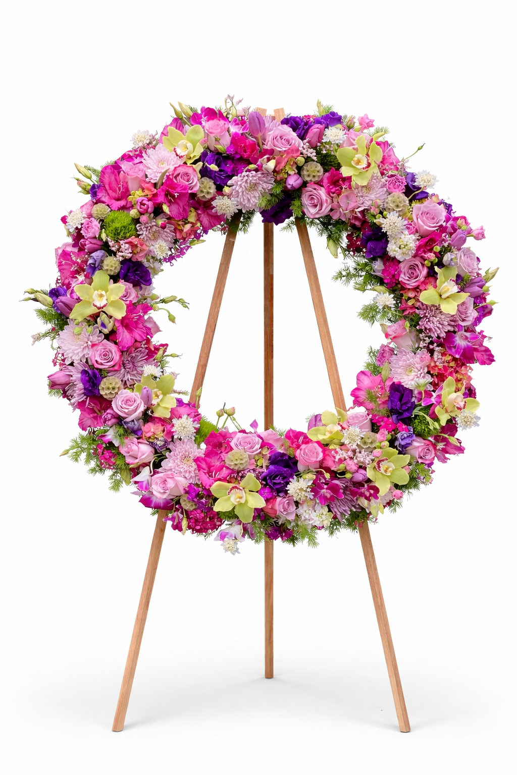 Vivid Garden Tribute Wreath