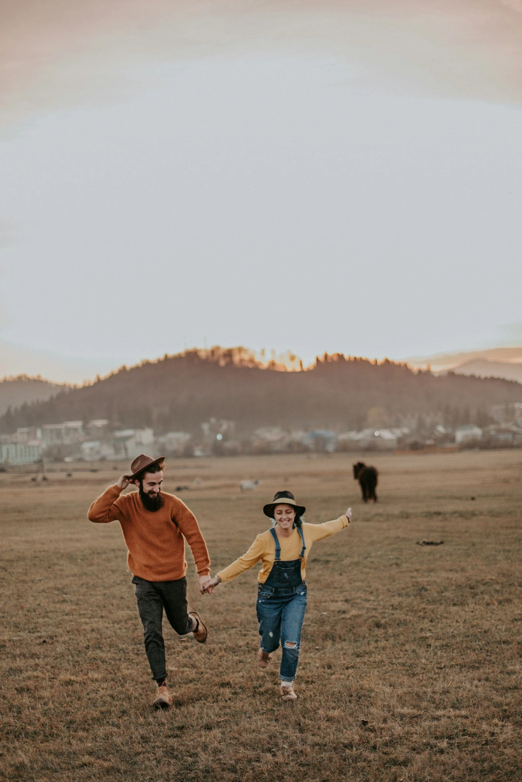 A couple running and communicating more effectively after couples therapy in Raleigh, NC