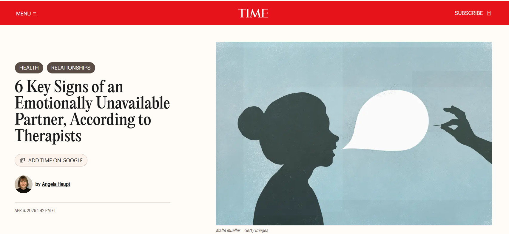 Tara Gogolinski, LMFT featured in TIME