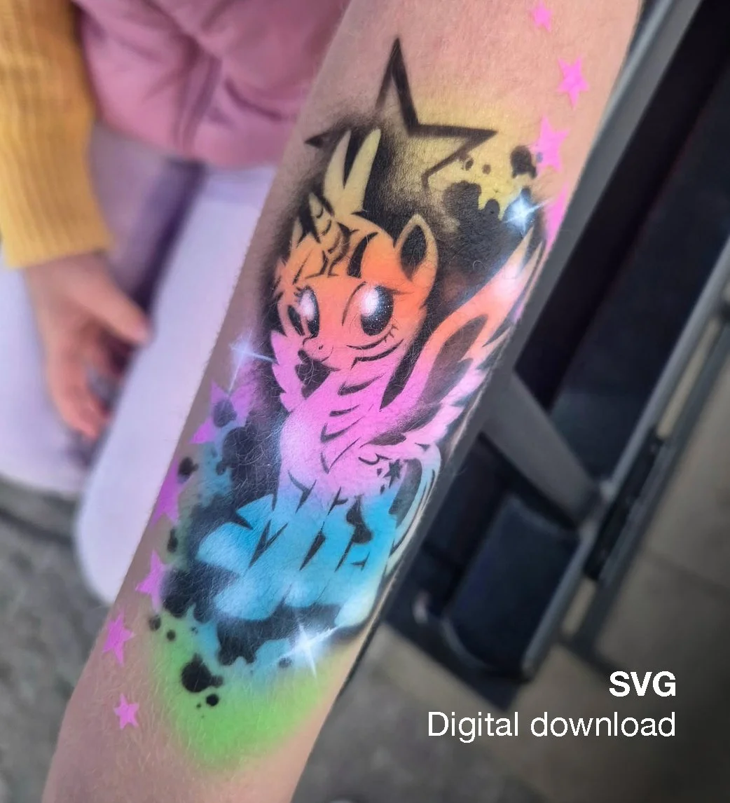 Unicorn stencil